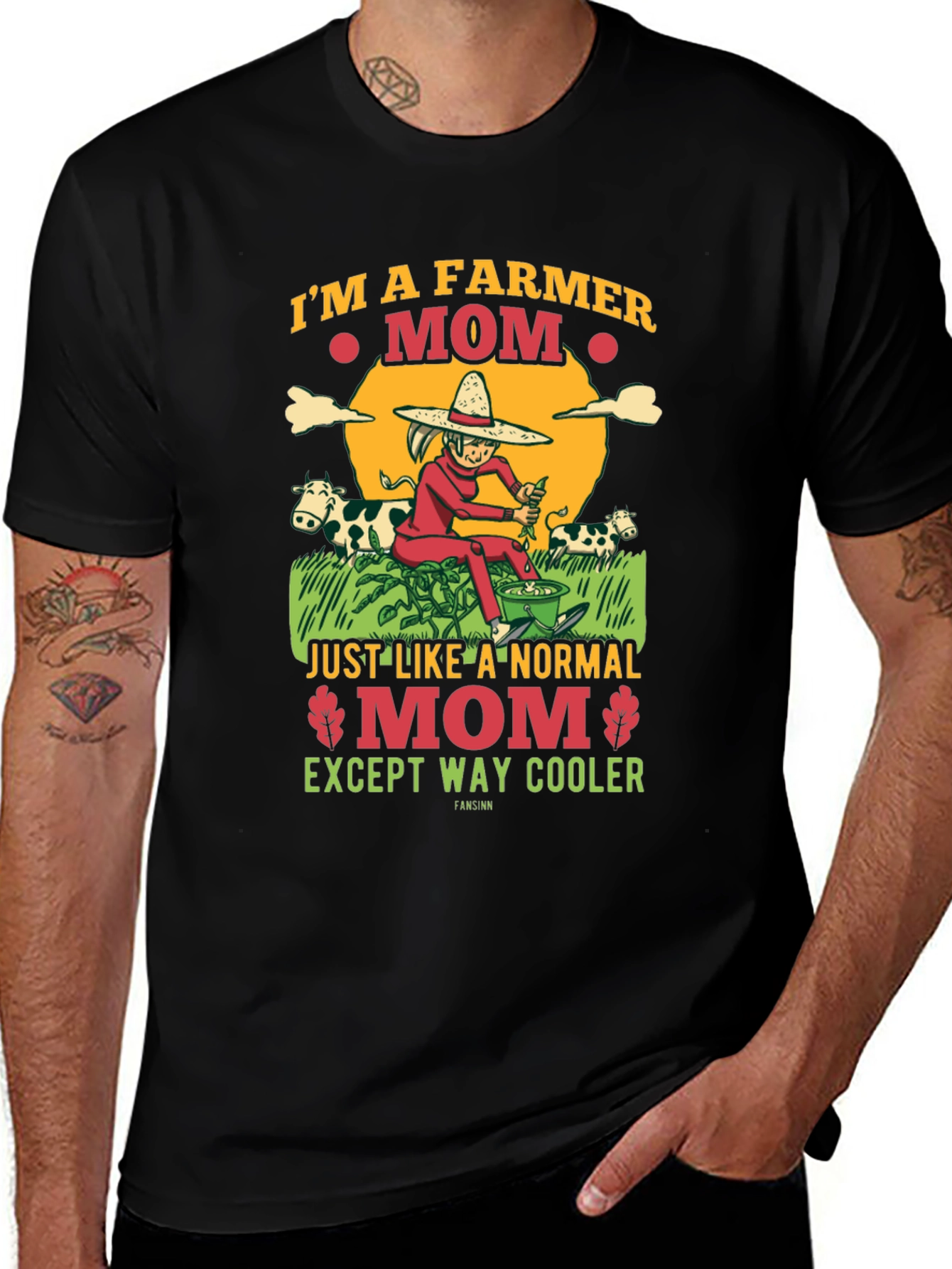 Farmer Mom Graphic Tee - Cool Mothers Day Gift