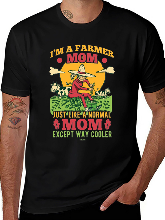 Farmer Mom Graphic Tee - Cool Mothers Day Gift