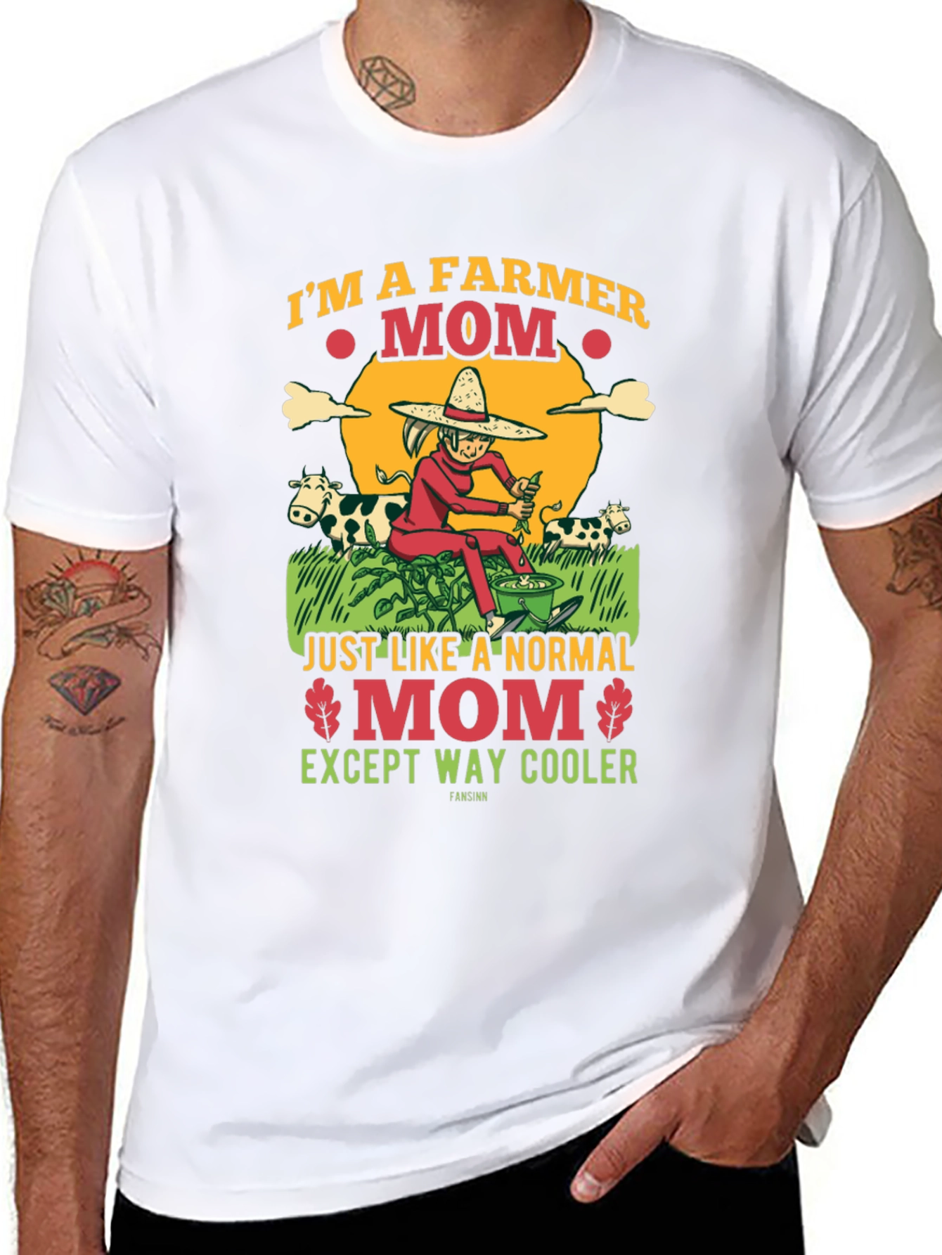 Farmer Mom Graphic Tee - Cool Mothers Day Gift