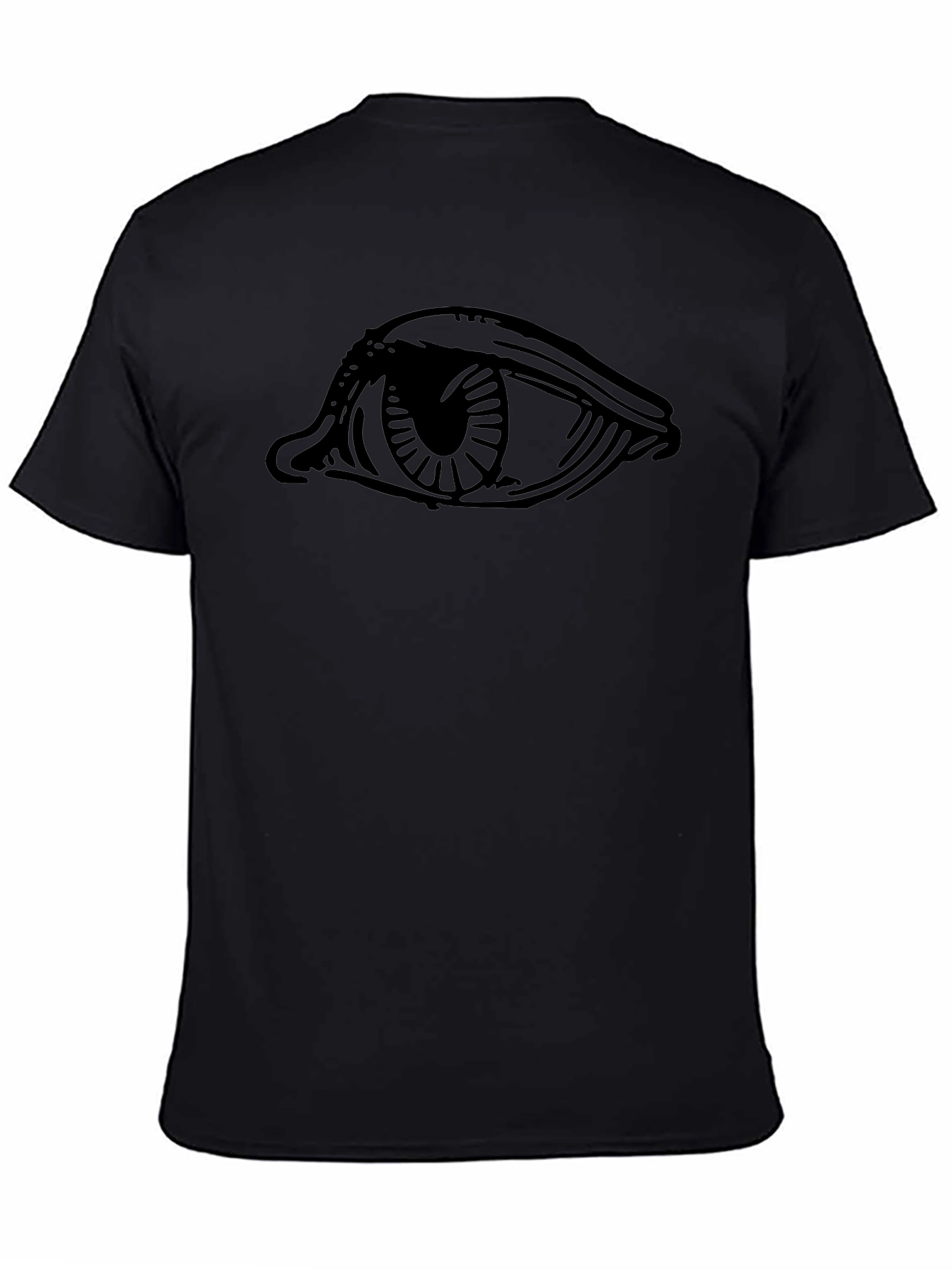 Eye Graphic Black T-Shirt - Modern Casual Tee