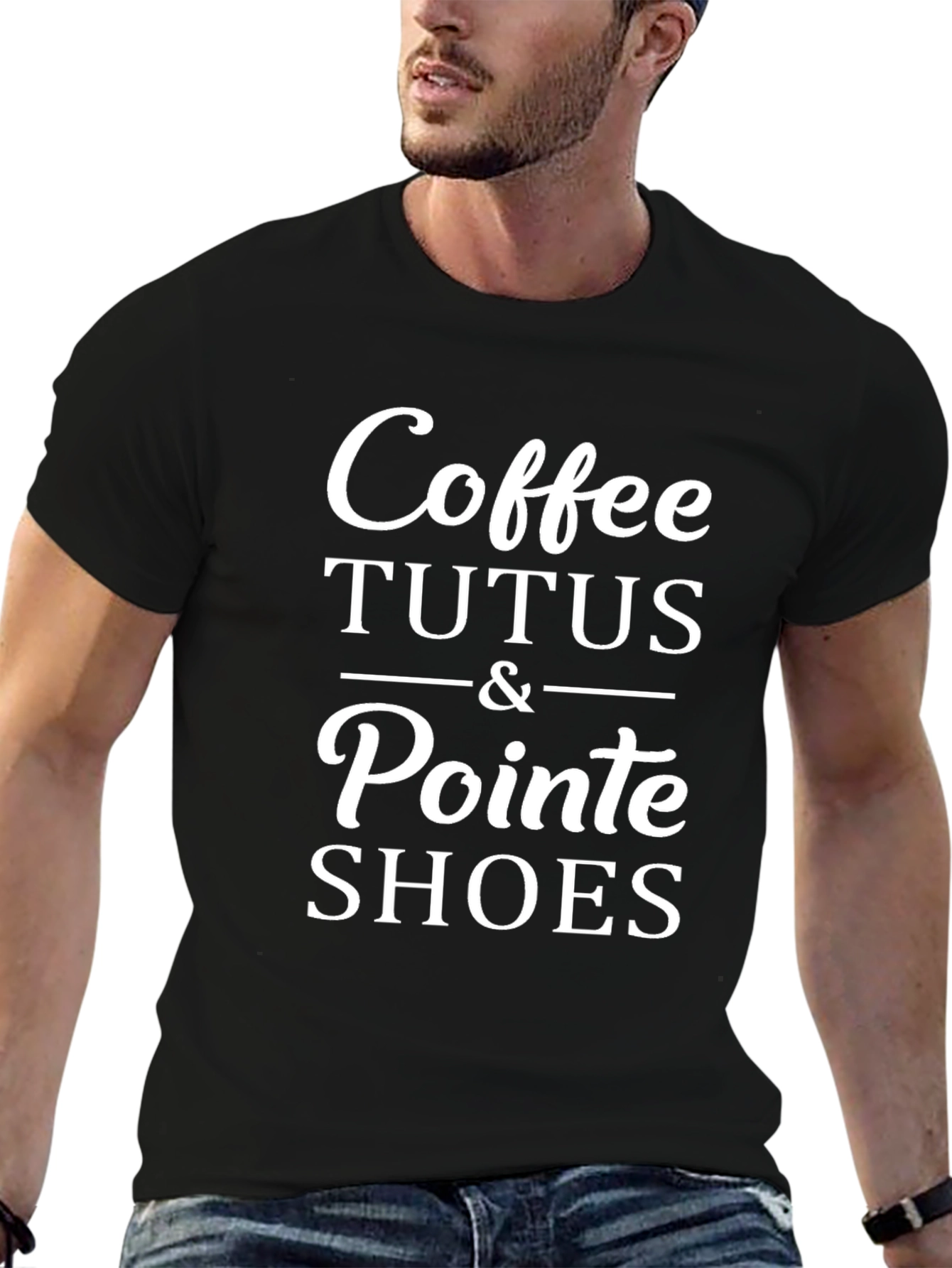 Coffee Tutus Pointe Shoes Graphic Tee