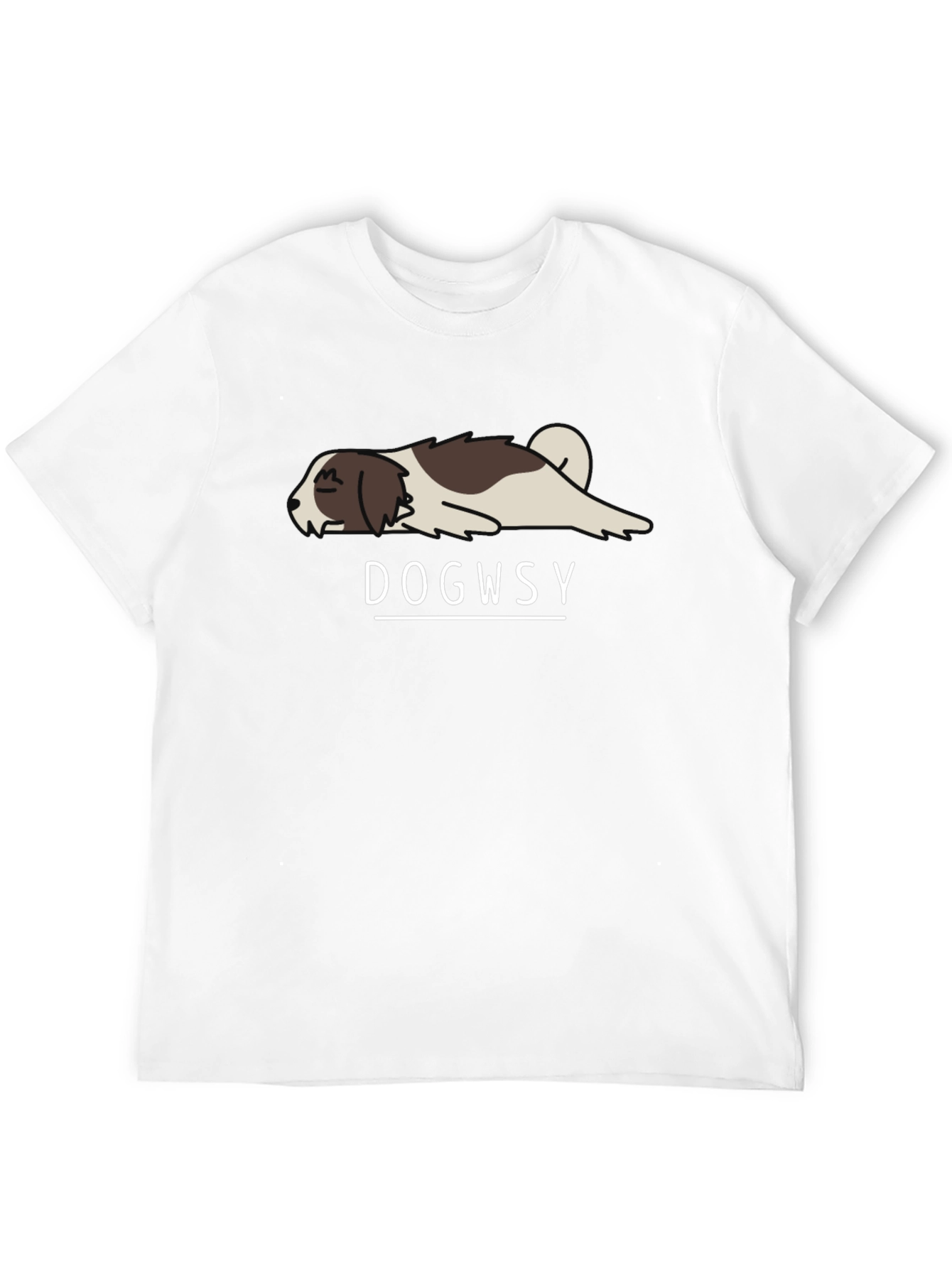 Dogwsy Funny Lazy Dog T-Shirt - Casual Style