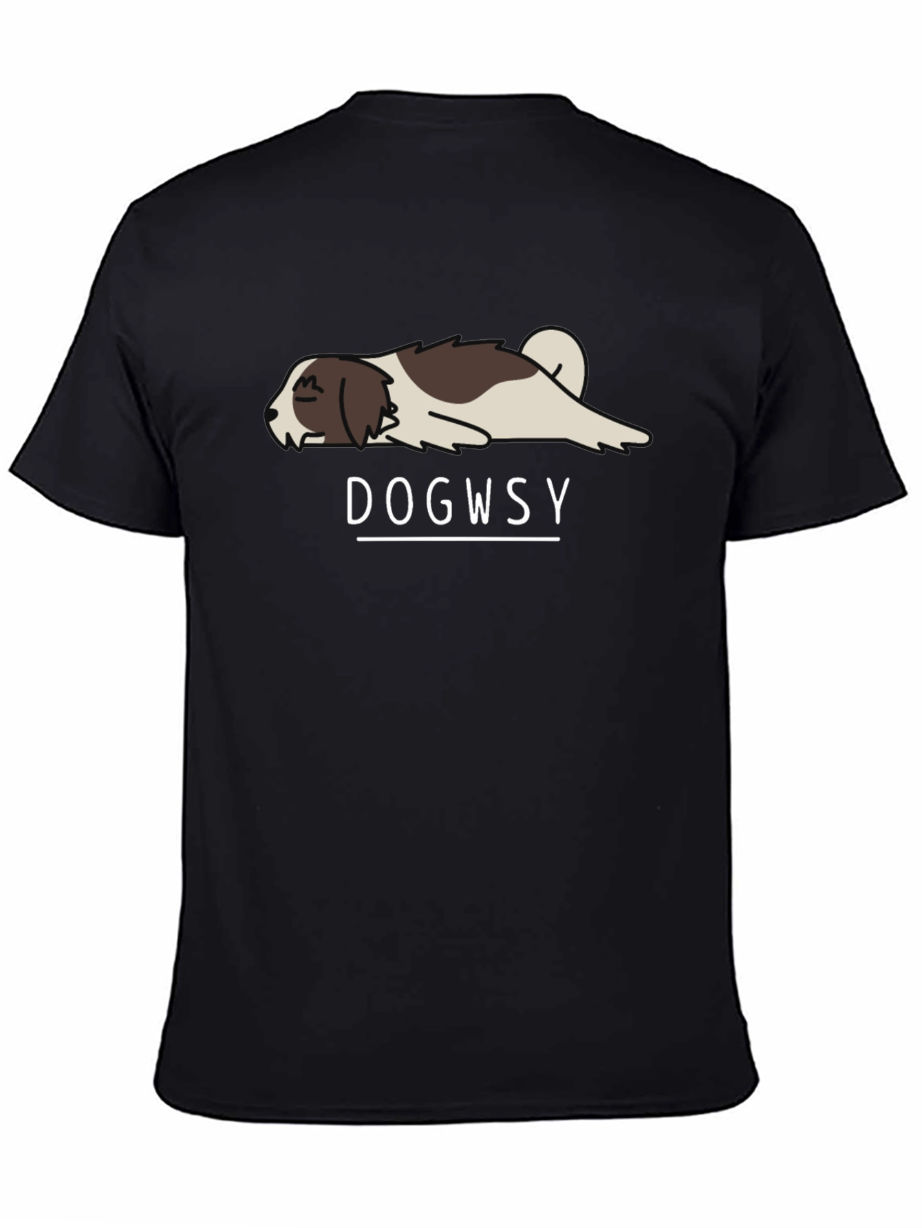 Dogwsy Funny Lazy Dog T-Shirt - Casual Style