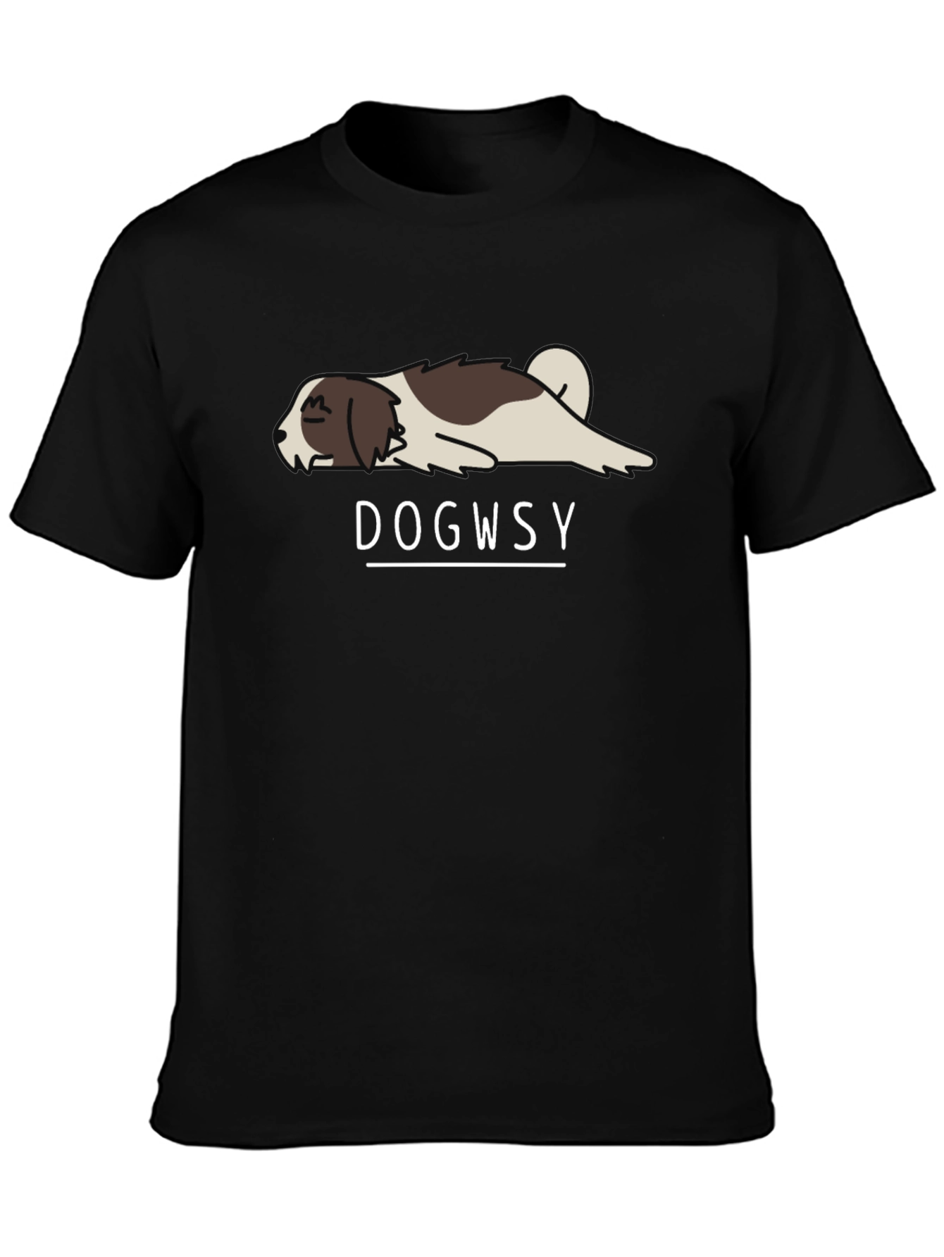 Dogwsy Funny Lazy Dog T-Shirt - Casual Style