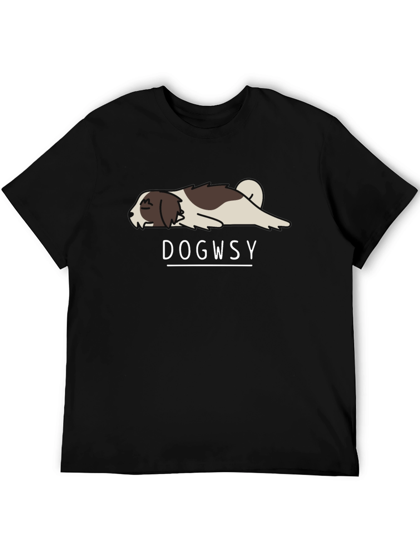 Dogwsy Funny Lazy Dog T-Shirt - Casual Style