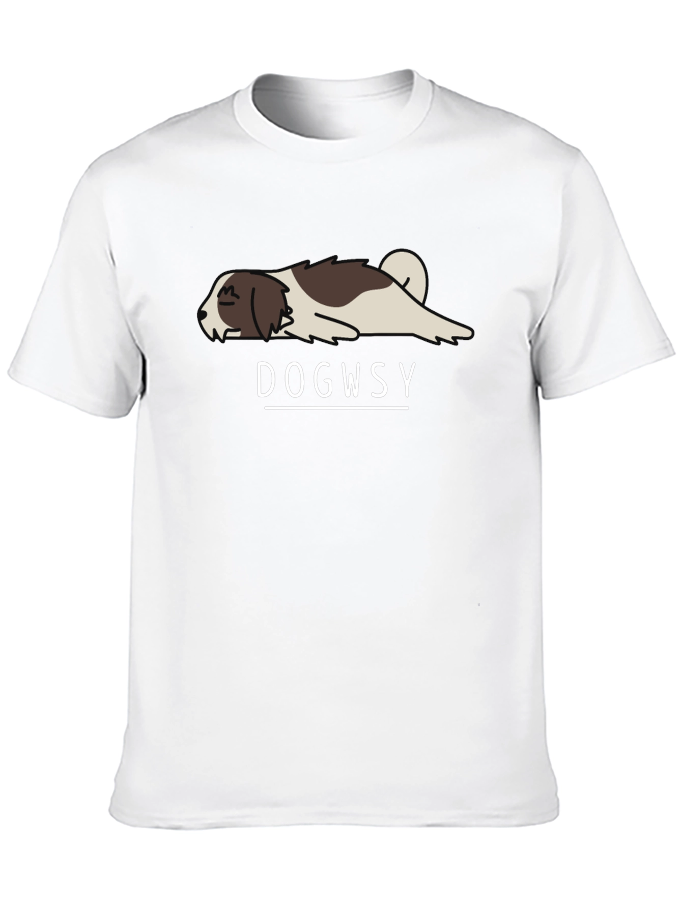 Dogwsy Funny Lazy Dog T-Shirt - Casual Style