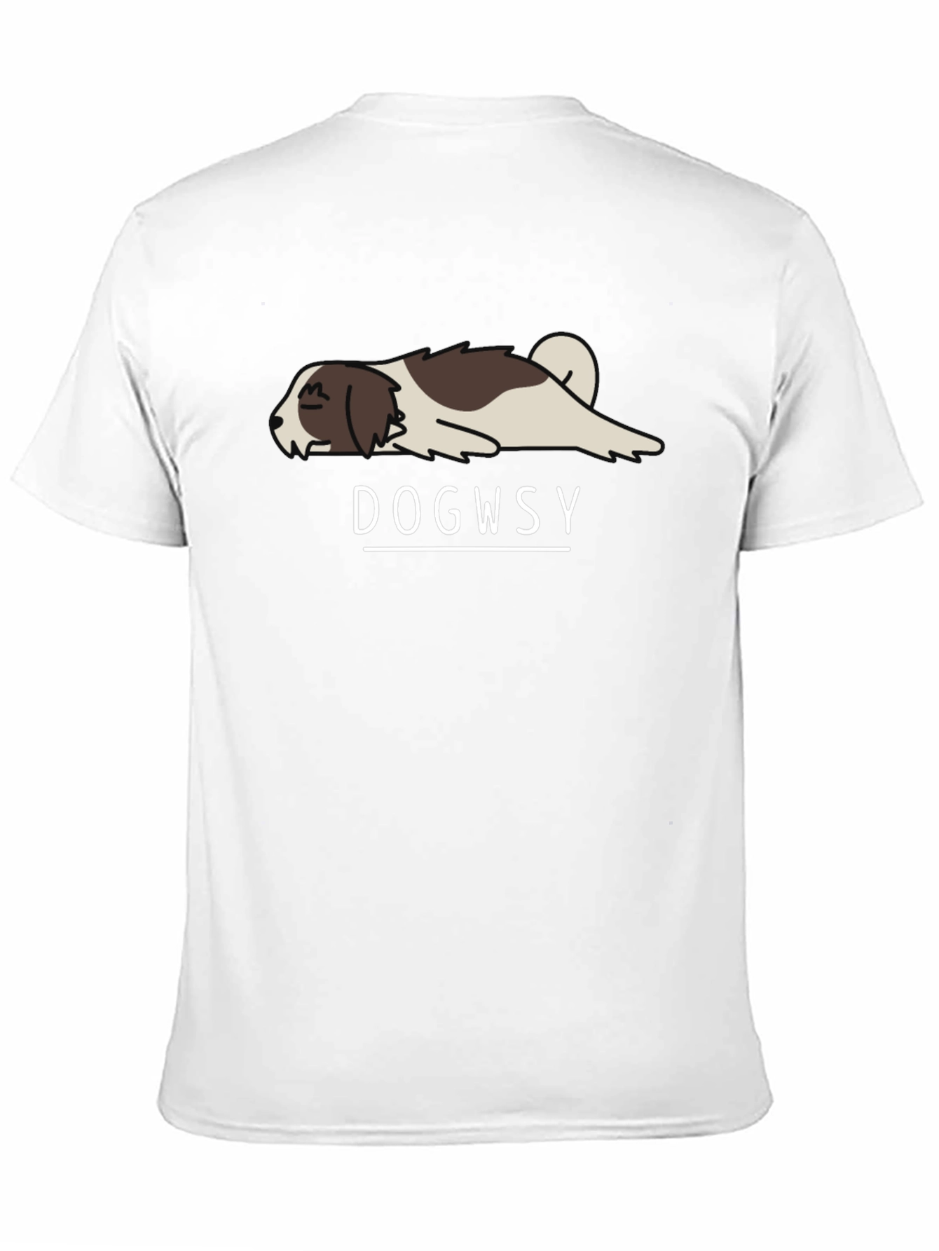 Dogwsy Funny Lazy Dog T-Shirt - Casual Style