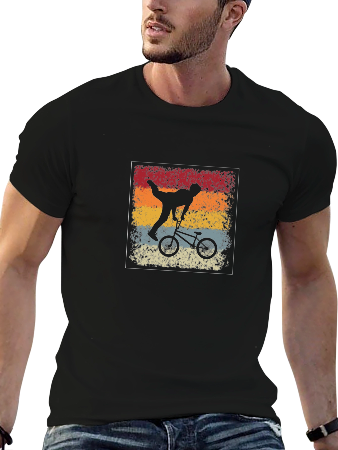 Retro BMX Rider Graphic Tee