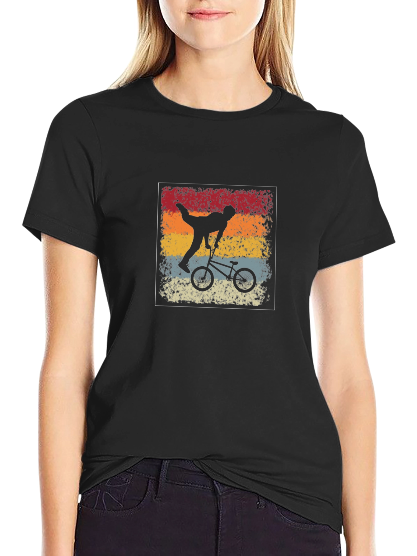 Retro BMX Rider Graphic Tee