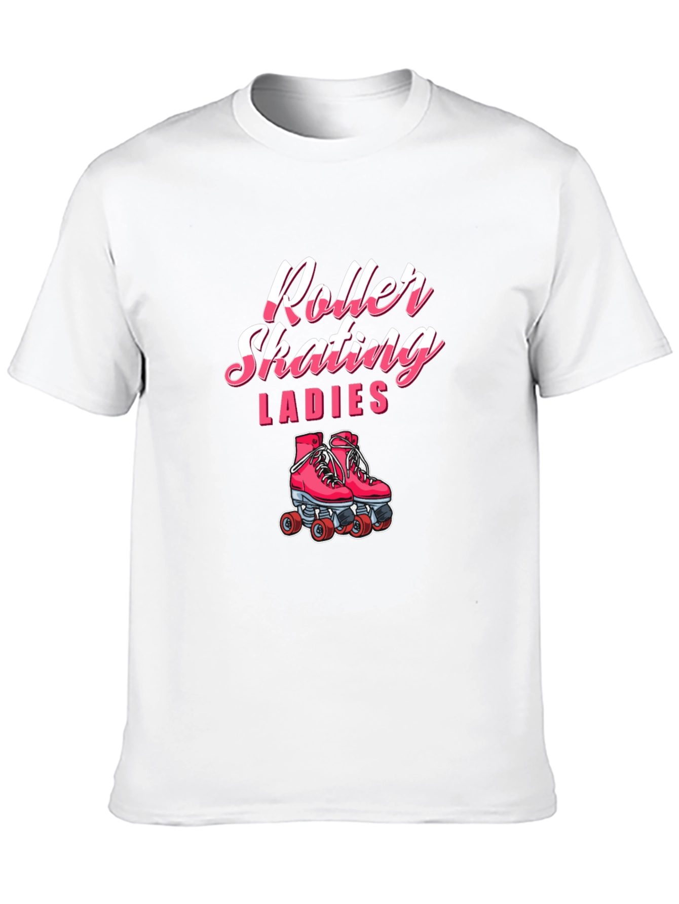 Roller Skating Ladies Black T-Shirt