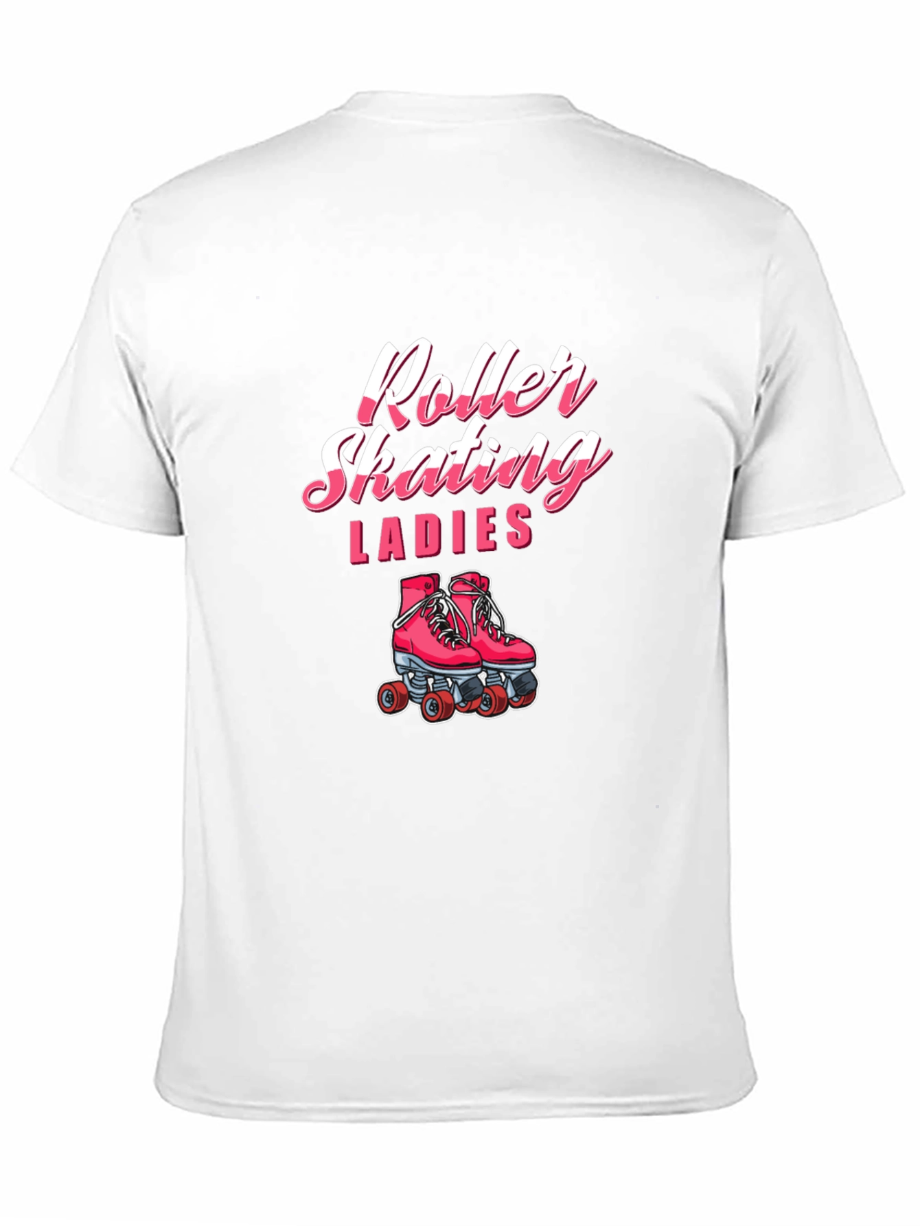 Roller Skating Ladies Black T-Shirt