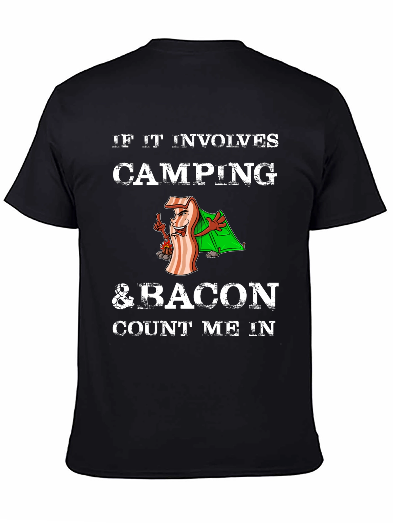 Camping & Bacon T-Shirt - Count Me In