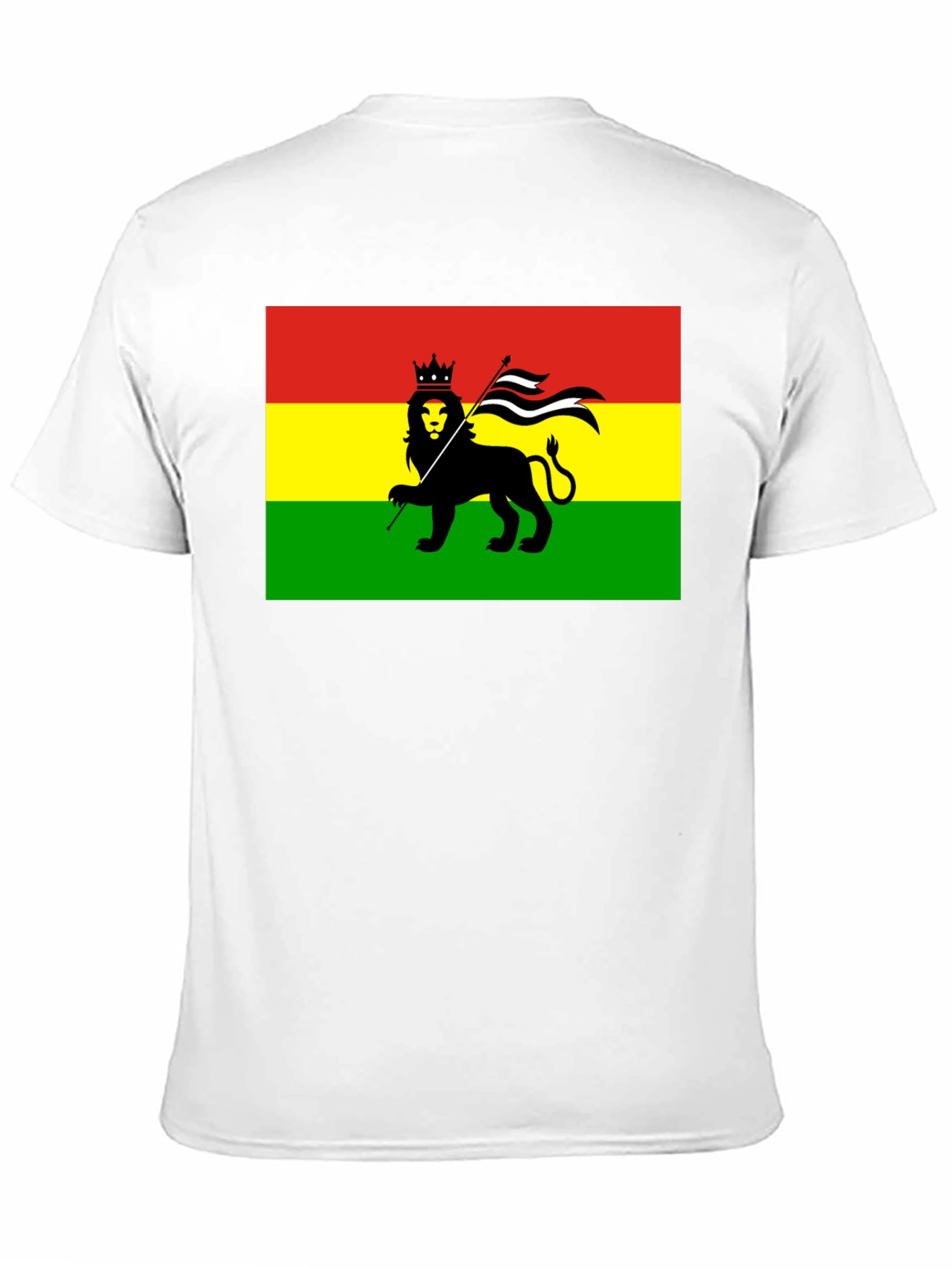Rasta Lion Flag Graphic T-Shirt
