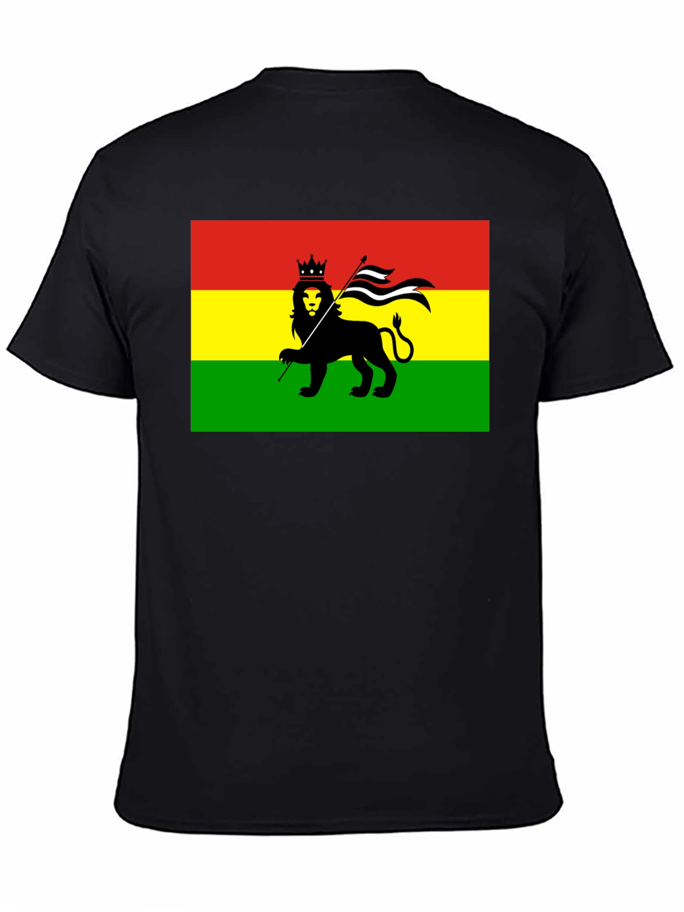 Rasta Lion Flag Graphic T-Shirt
