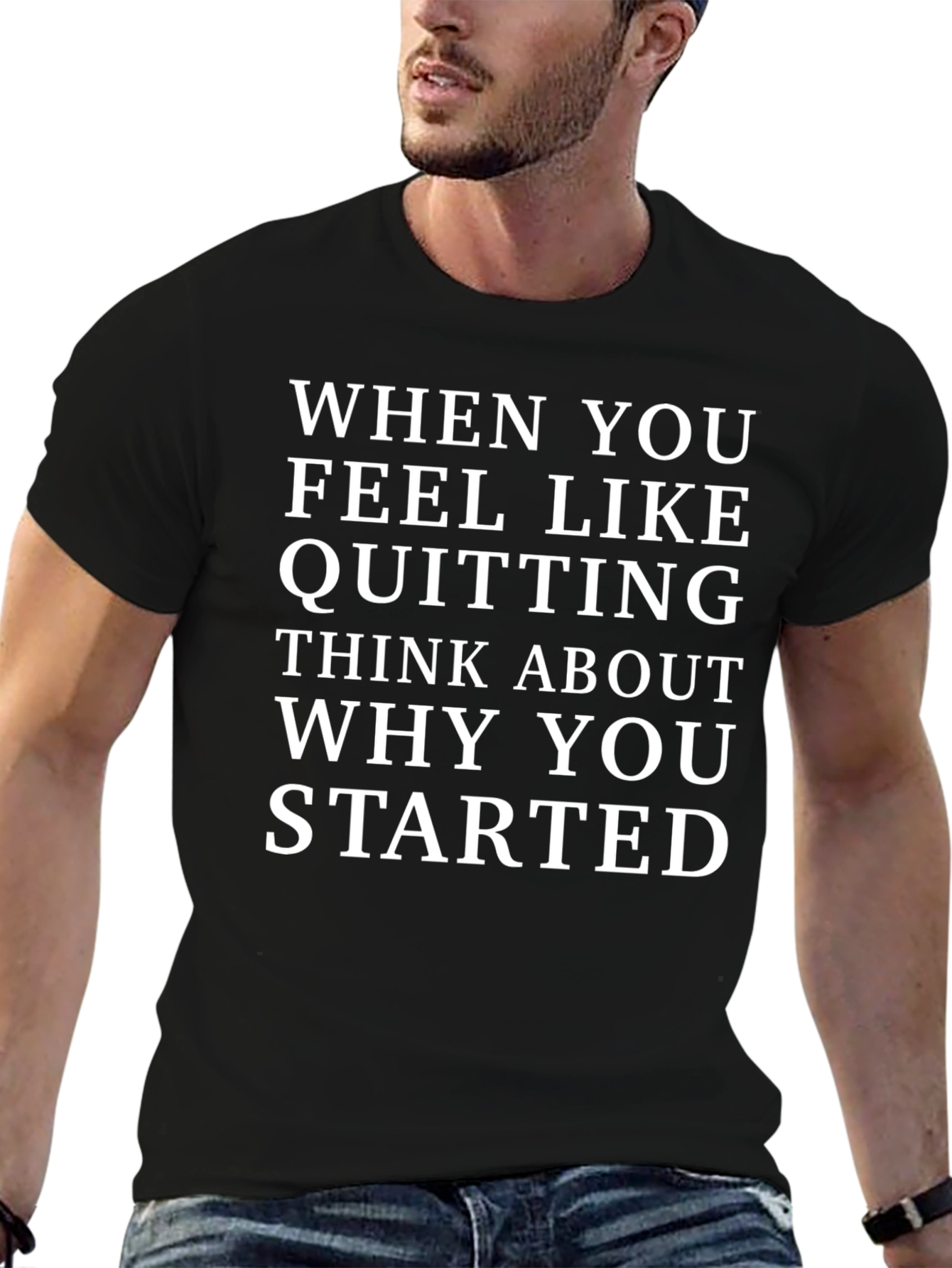 Motivational T-Shirt - Never Give Up