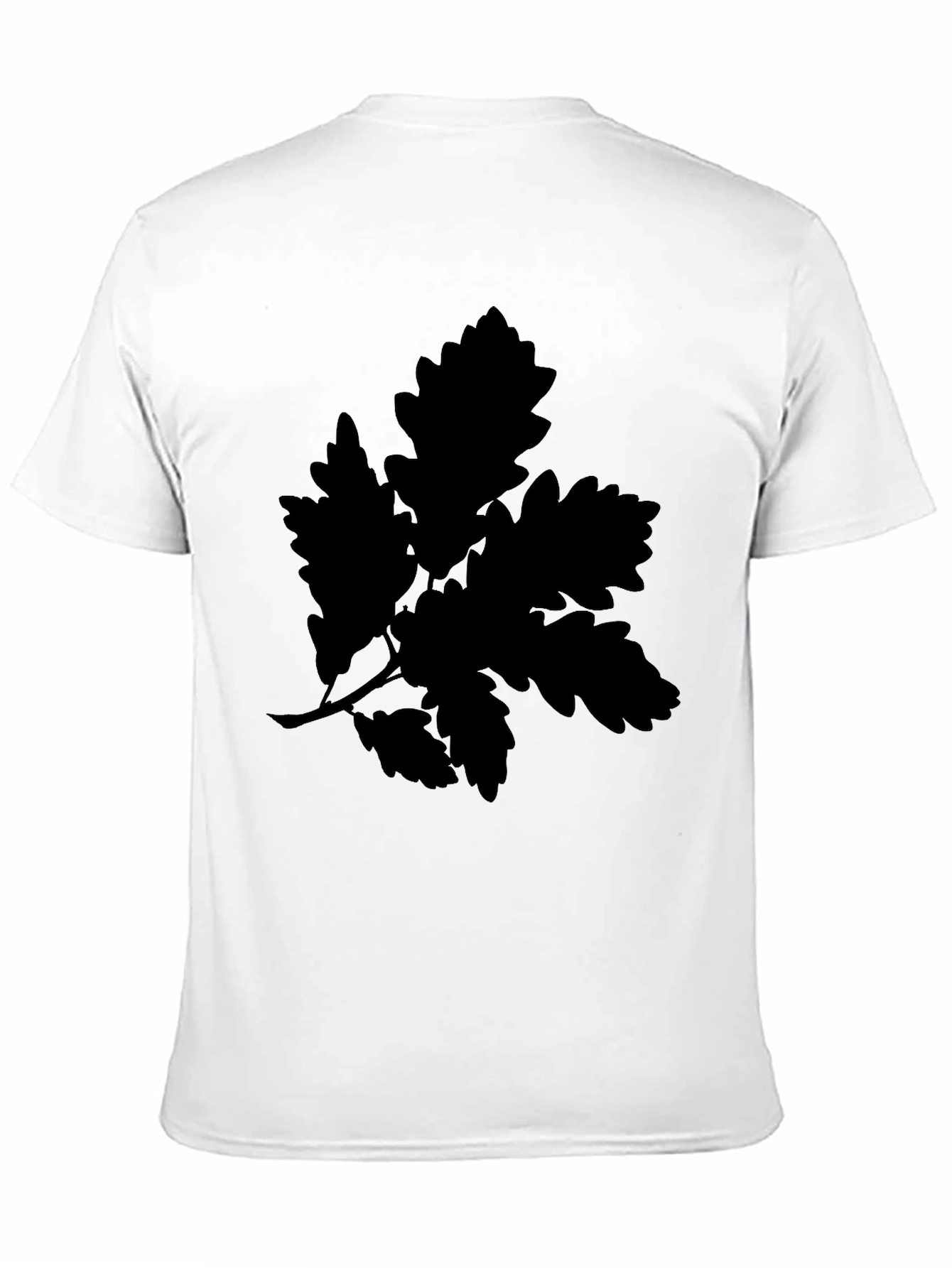 Leaf Silhouette Black T-Shirt