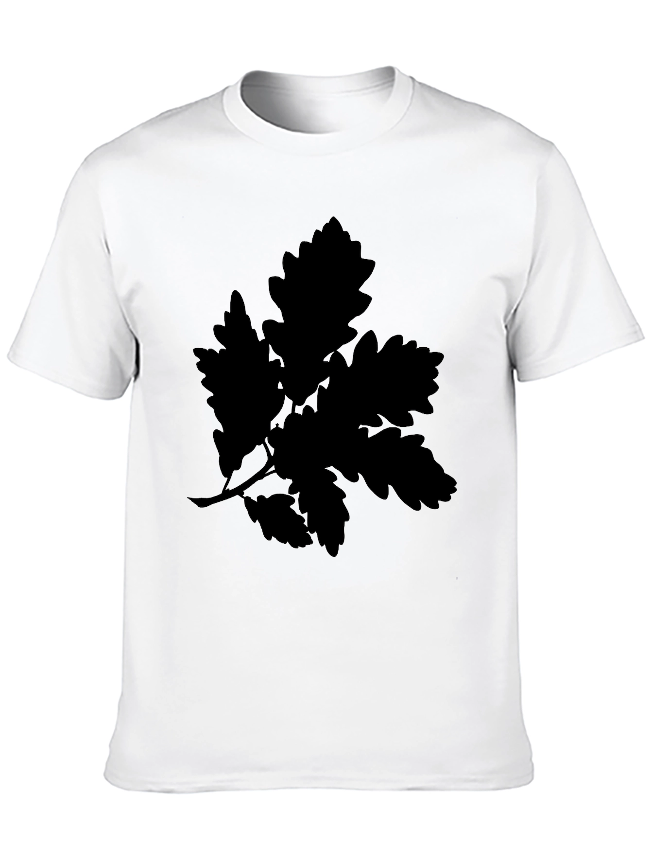 Leaf Silhouette Black T-Shirt