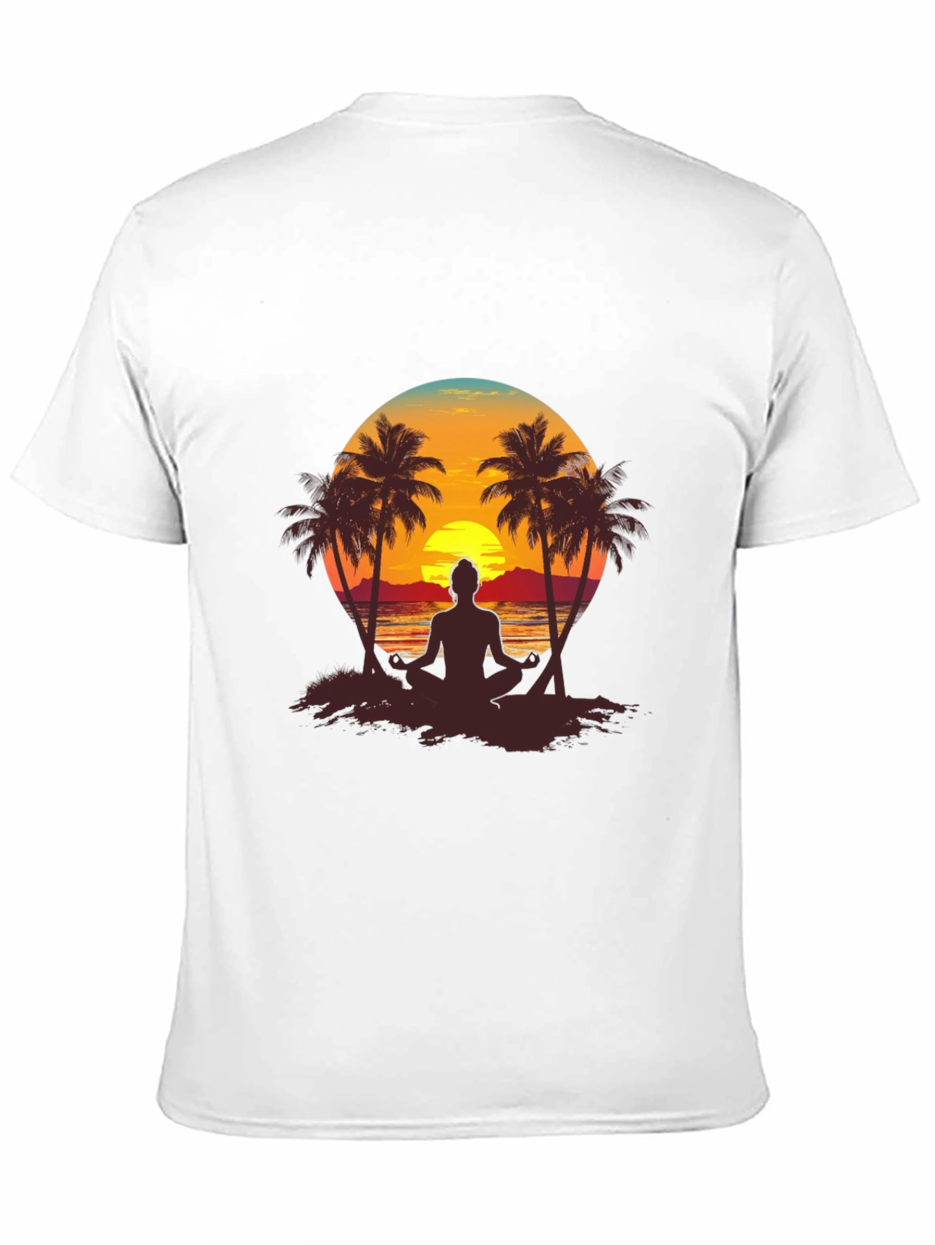Sunset Beach Yoga Graphic Tee