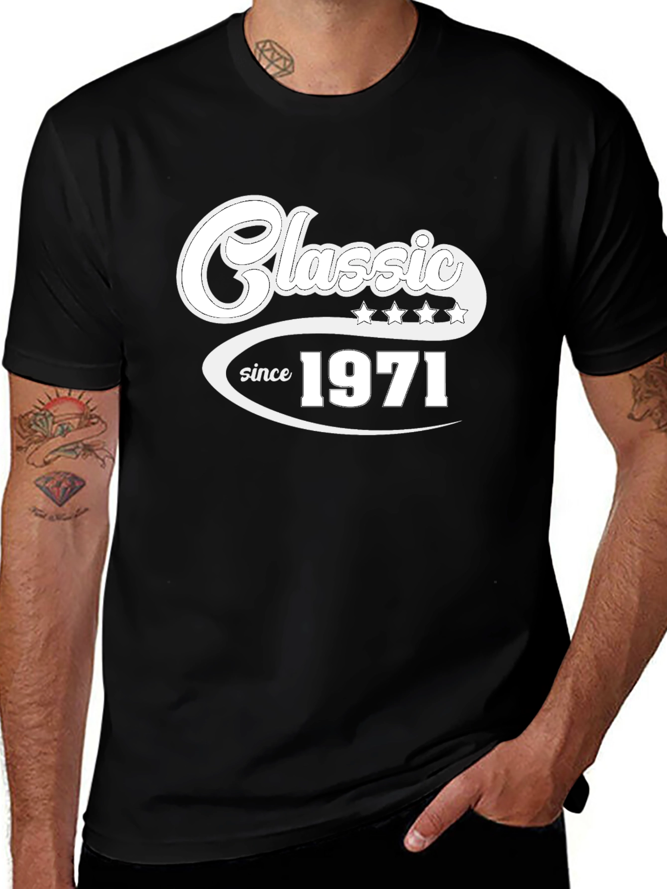 Classic Since 1971 Black T-Shirt