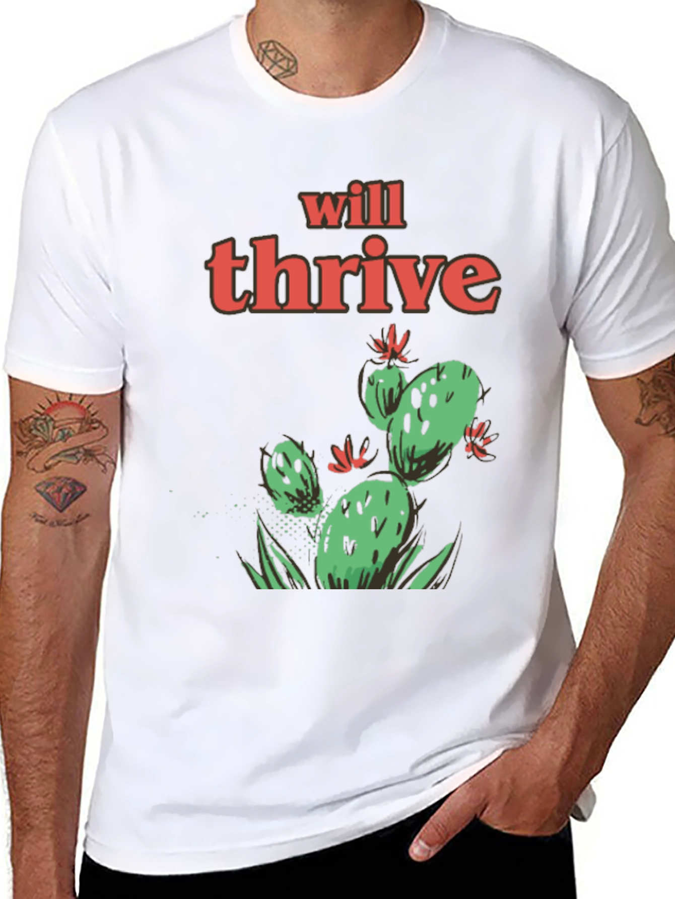 Will Thrive Cactus Graphic Tee