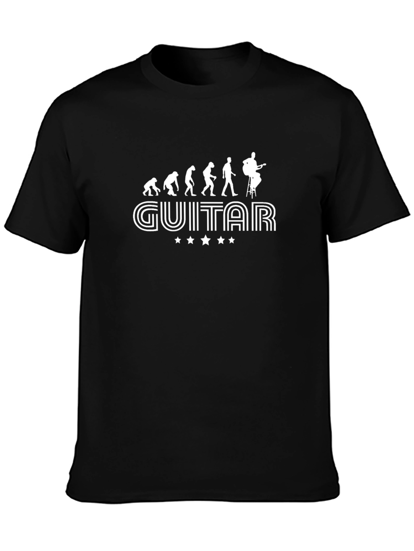 Guitar Evolution Graphic Tee - Musicians Humor T-Shirt