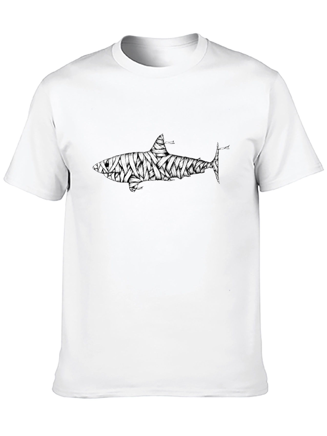 Shark Mummy T-Shirt - Unique Graphic Tee