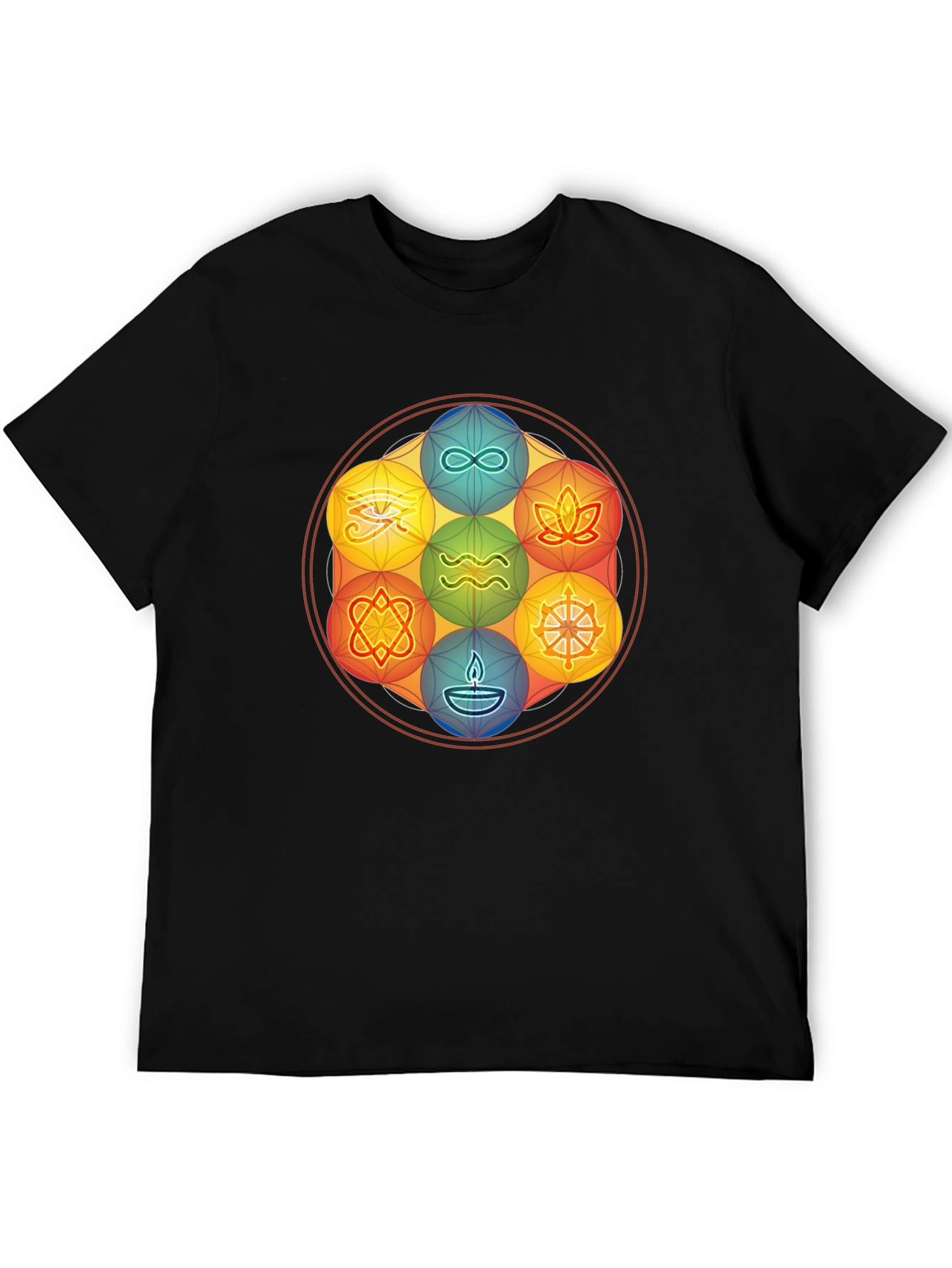 Symbolic Mandala Graphic Tee - Stylish and Comfortable