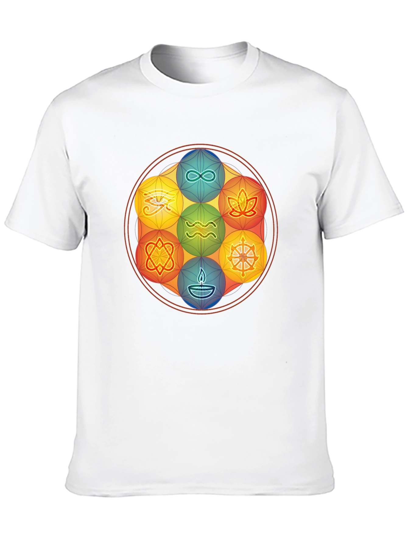 Symbolic Mandala Graphic Tee - Stylish and Comfortable