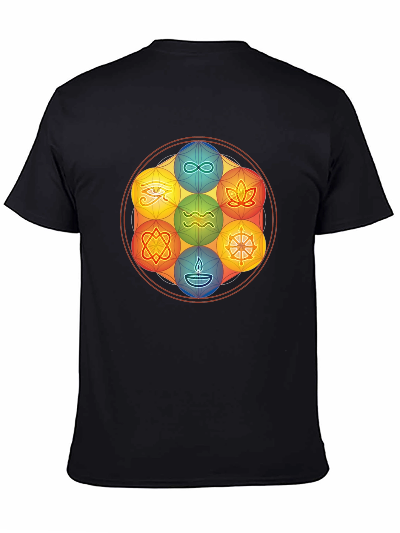 Symbolic Mandala Graphic Tee - Stylish and Comfortable