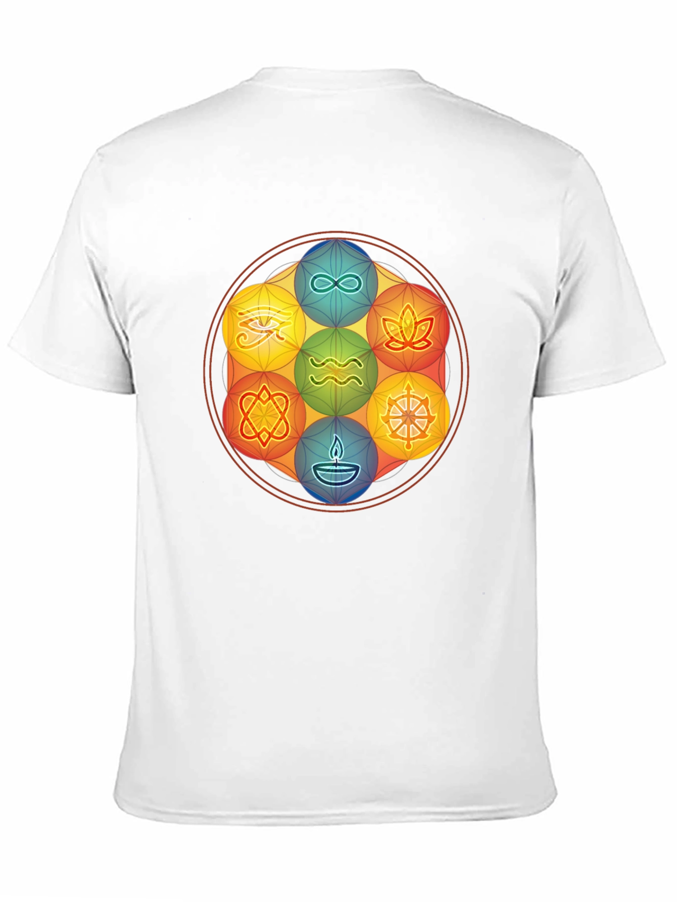 Symbolic Mandala Graphic Tee - Stylish and Comfortable