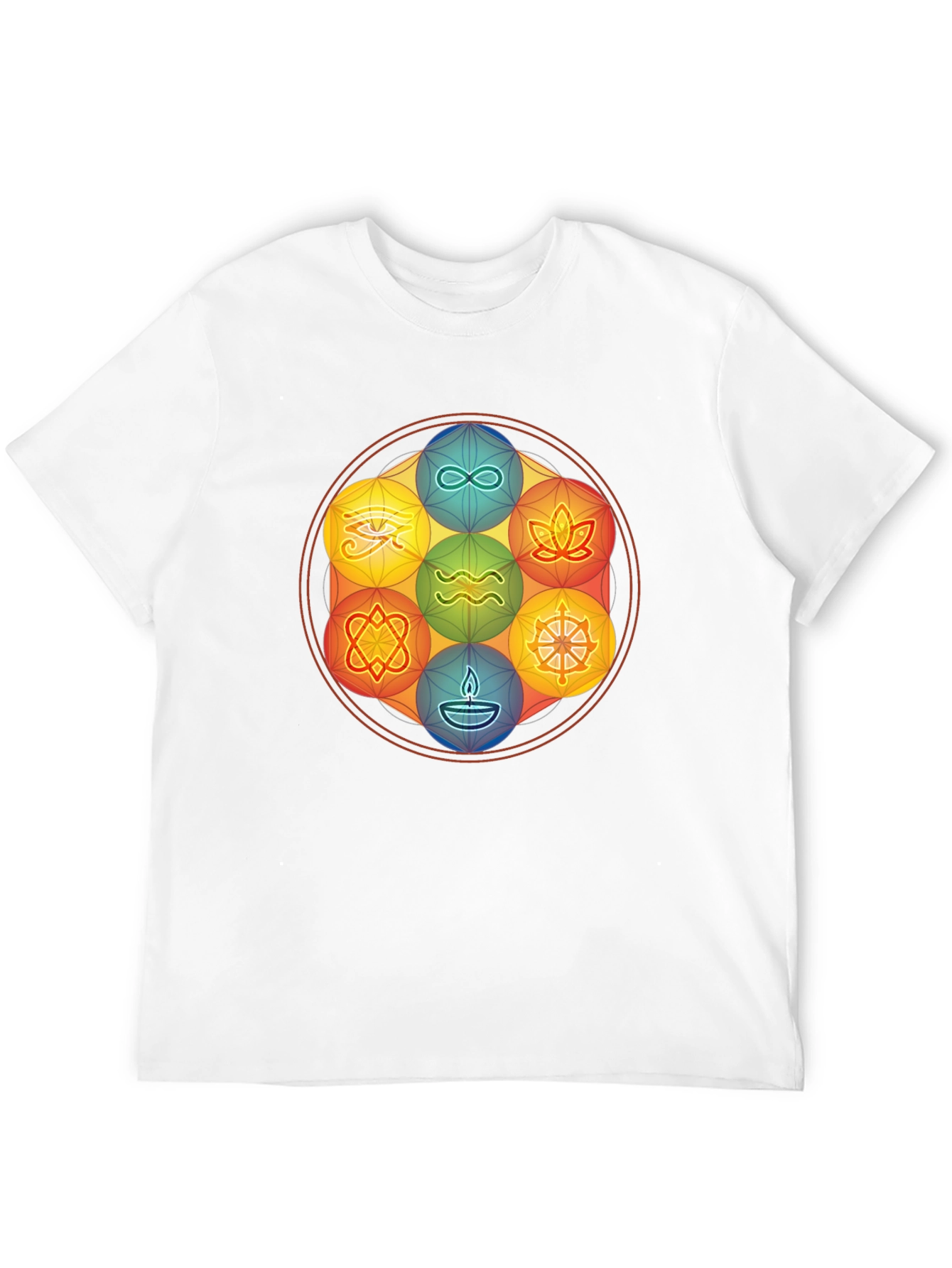 Symbolic Mandala Graphic Tee - Stylish and Comfortable