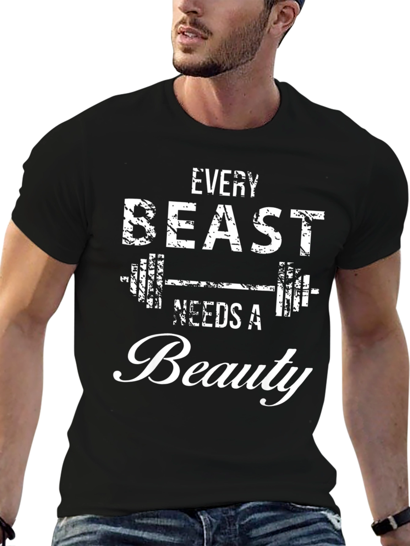 Every Beast Needs a Beauty Mens Graphic Tee