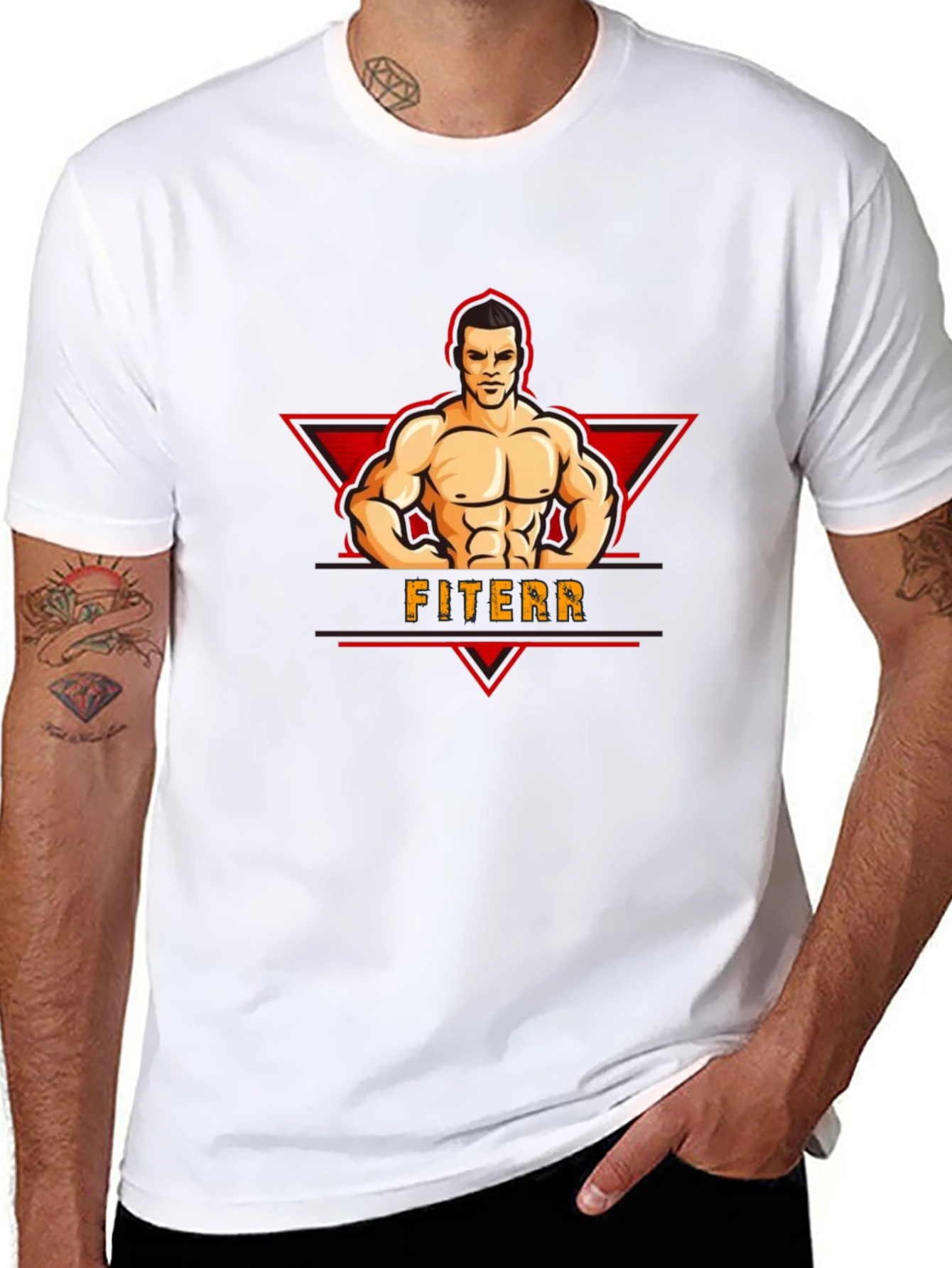 Fiterr Graphic Tee - Black T-Shirt