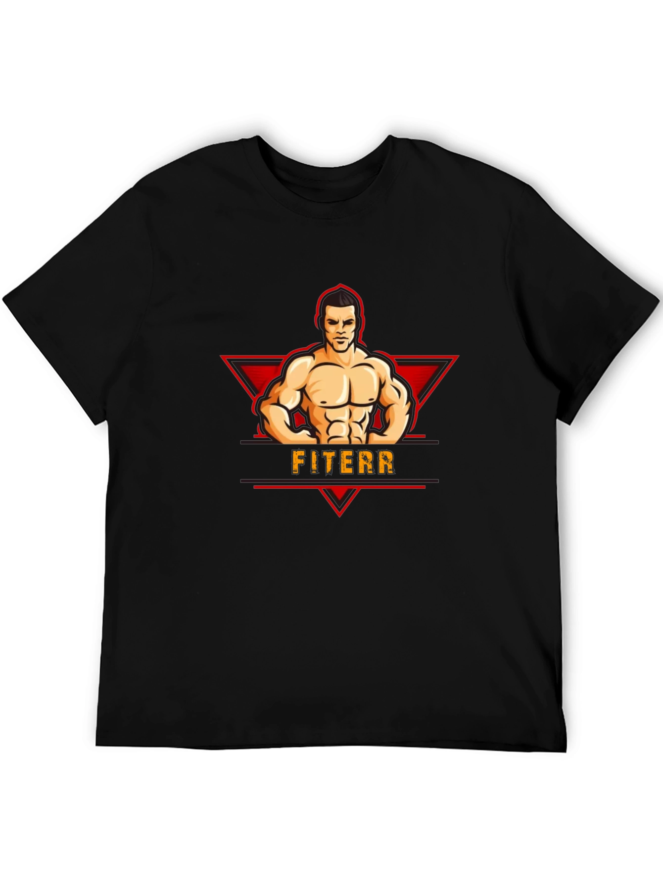 Fiterr Graphic Tee - Black T-Shirt