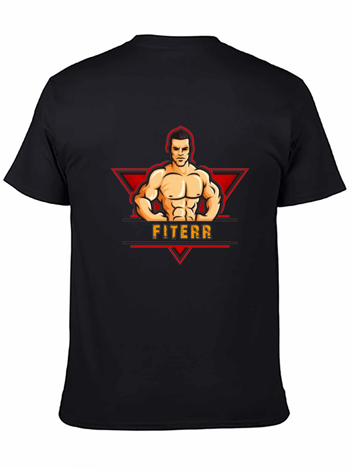 Fiterr Graphic Tee - Black T-Shirt