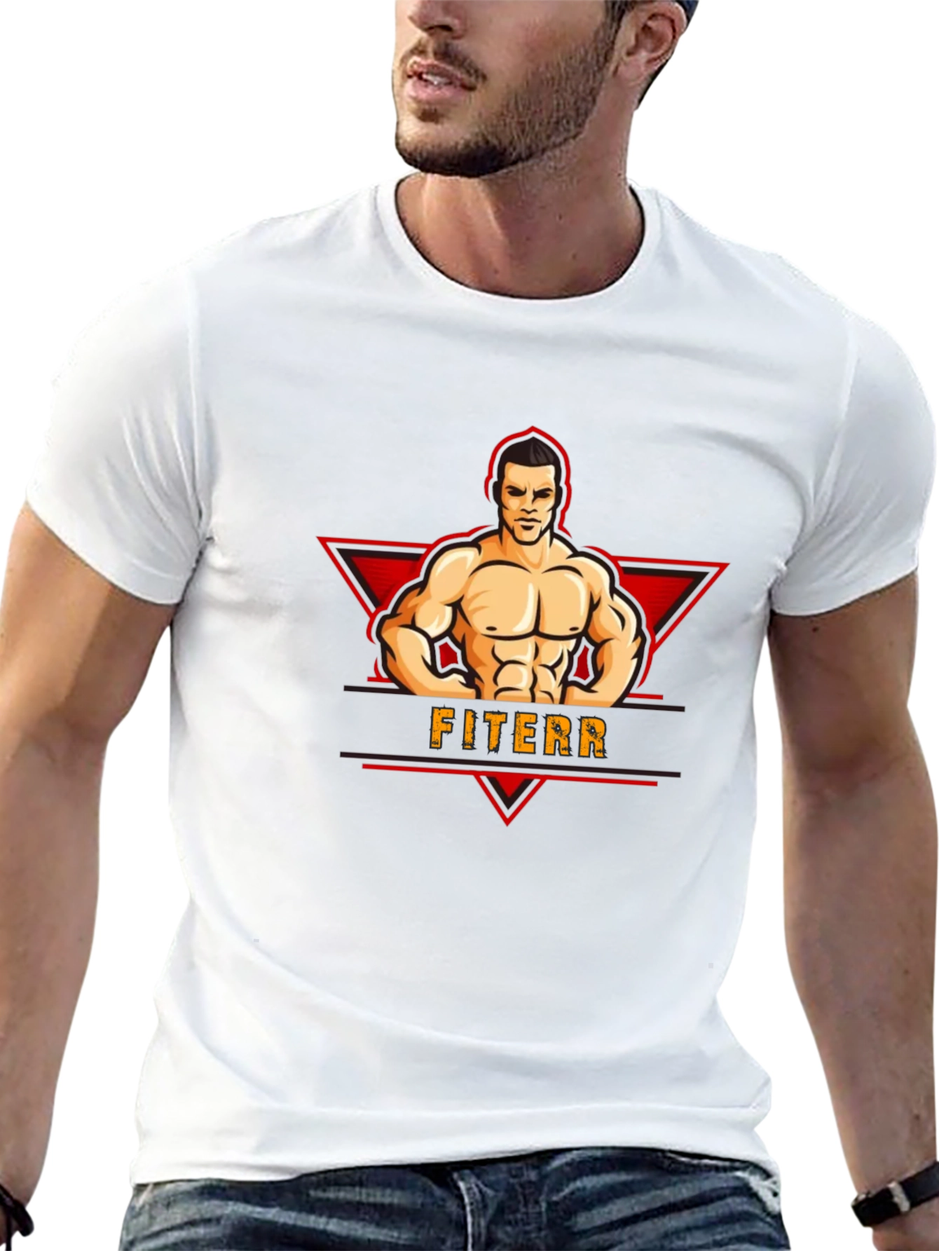 Fiterr Graphic Tee - Black T-Shirt