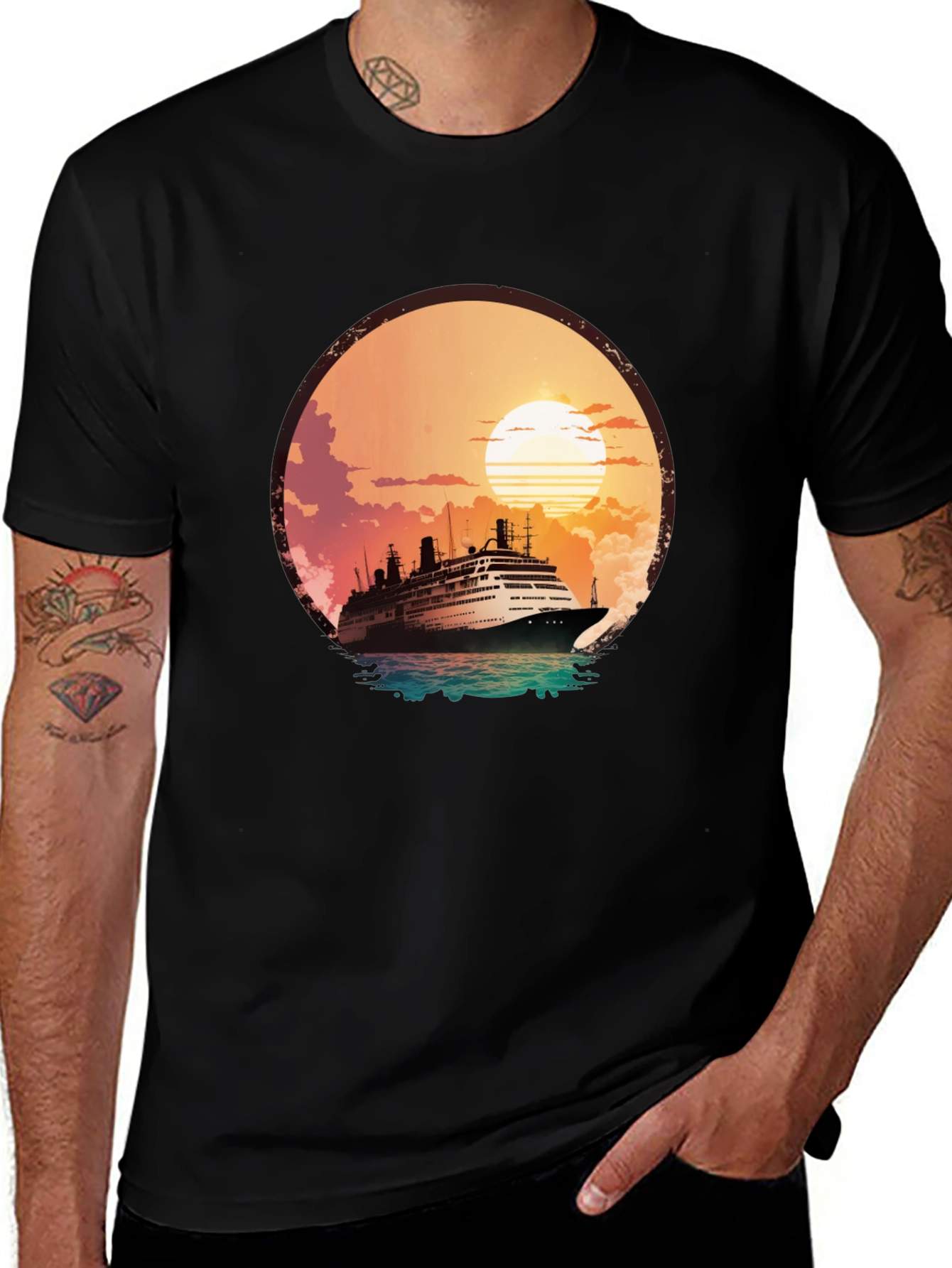 Sunset Cruise Graphic T-Shirt