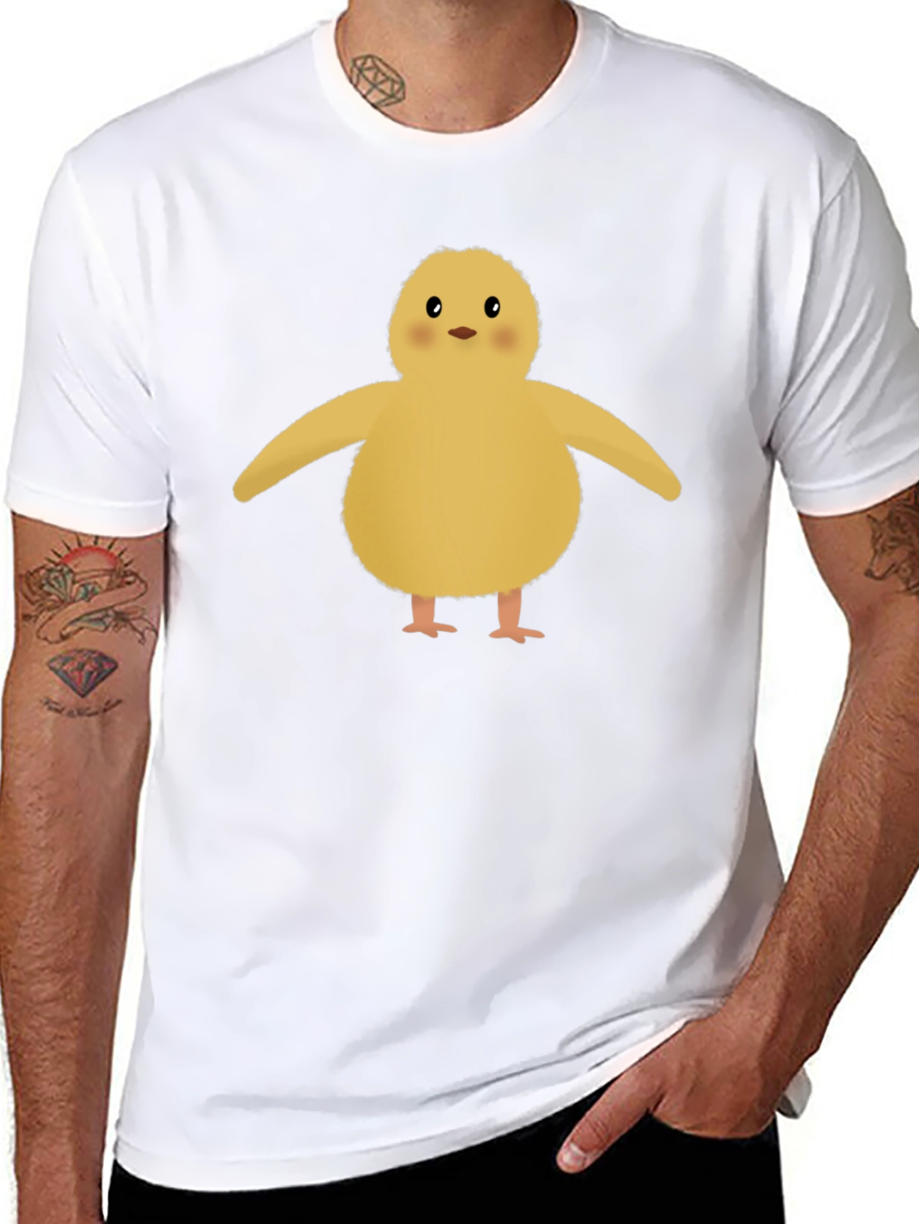 Cute Chick Graphic Tee - Soft Cotton Blend
