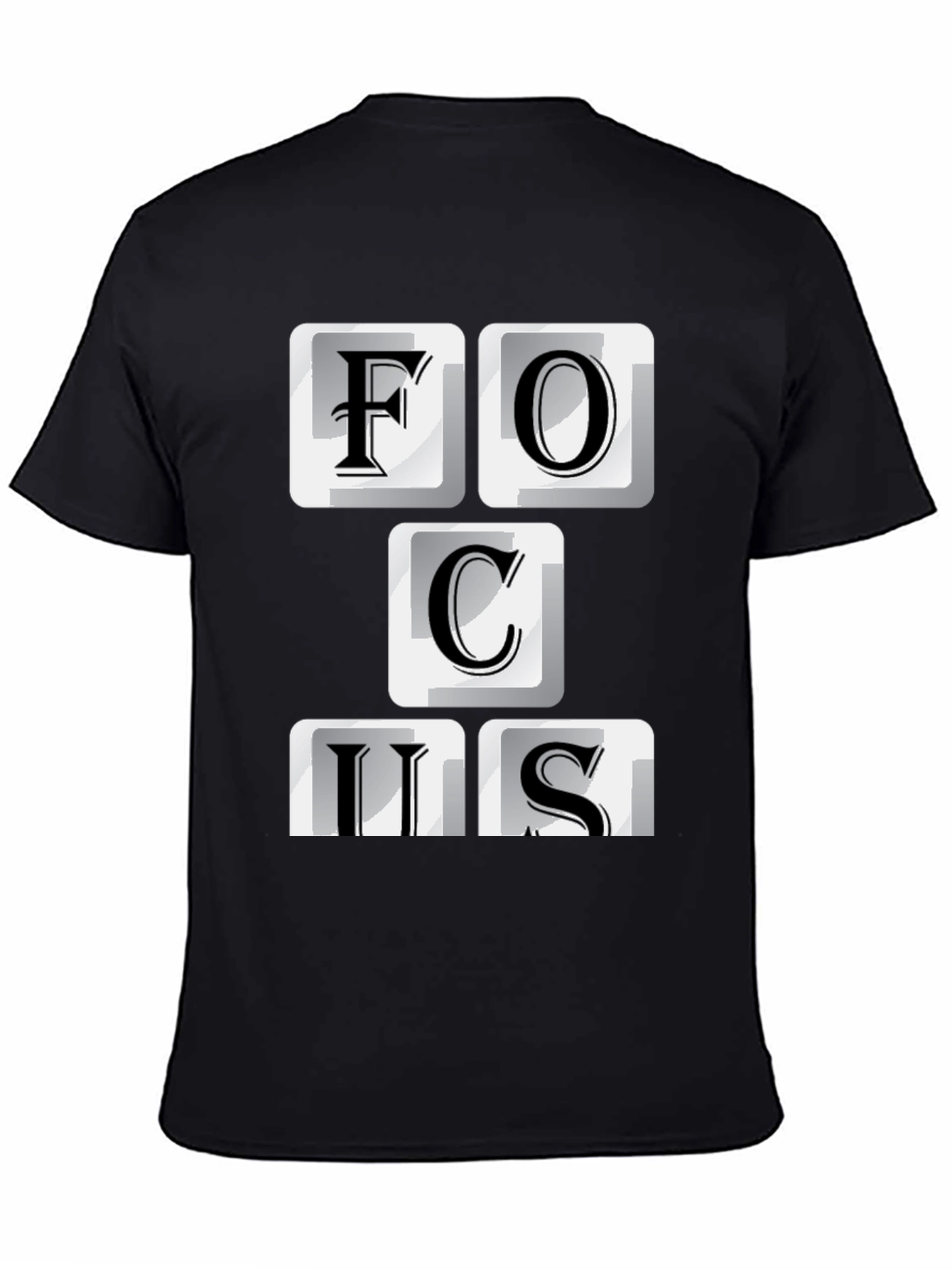 Focus T-Shirt - Funny Keyboard Letter Design