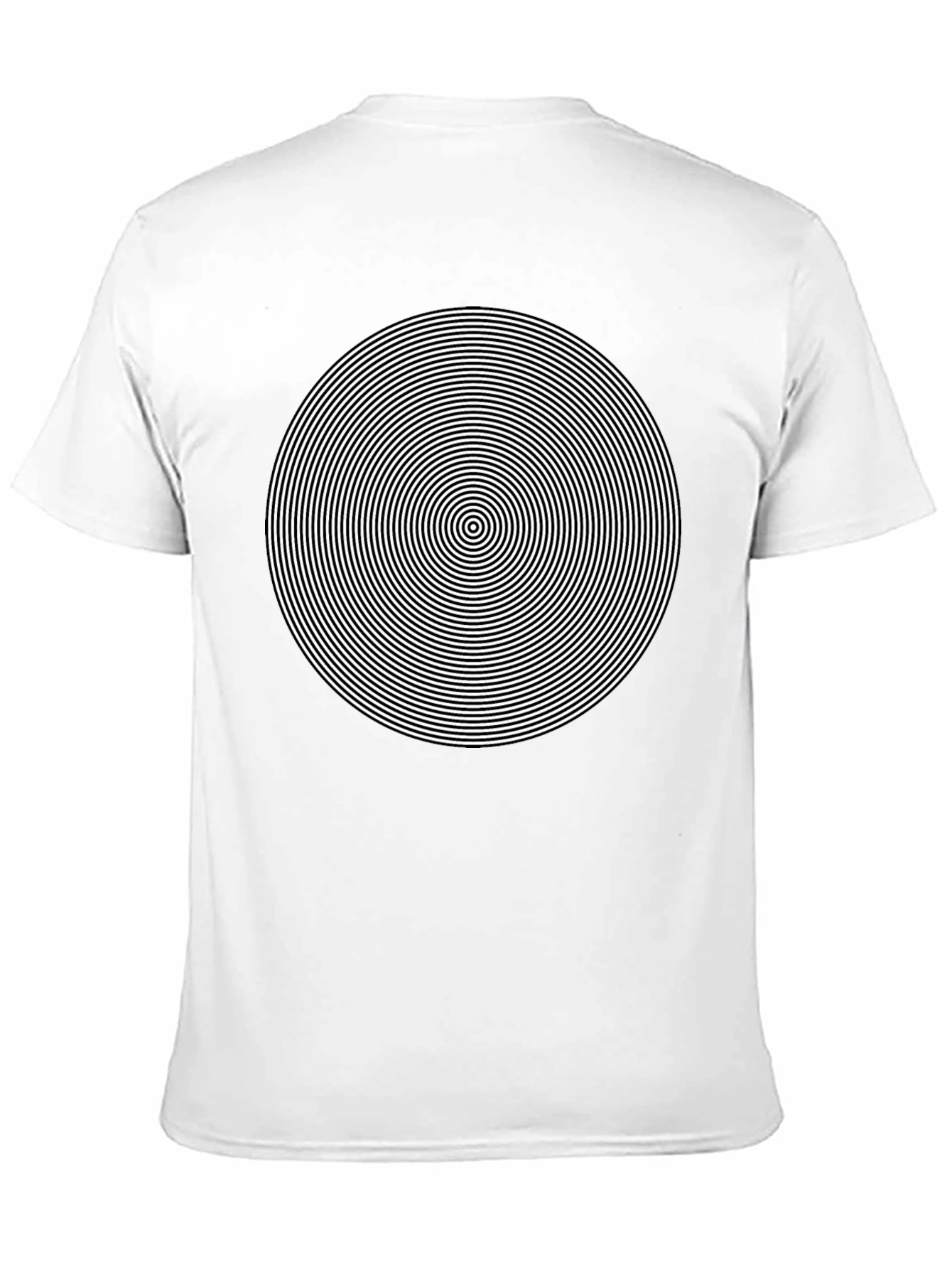 Hypnotic Circle Graphic Tee - Black