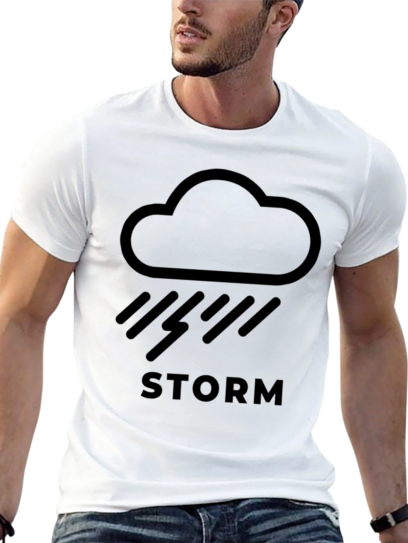 Storm Cloud Graphic T-Shirt - Weather Inspired Tee
