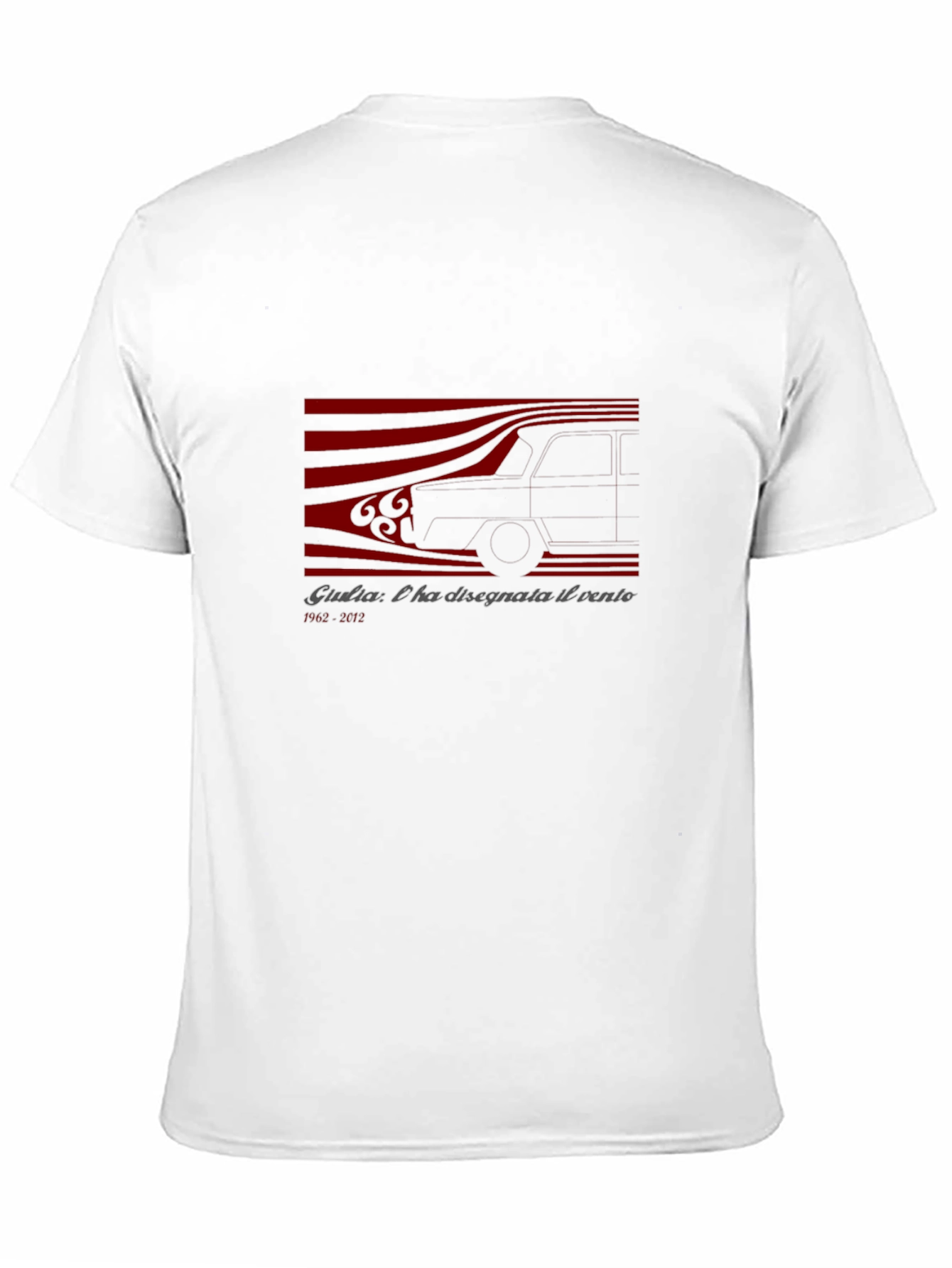 Giulia Wind Design Black T-Shirt
