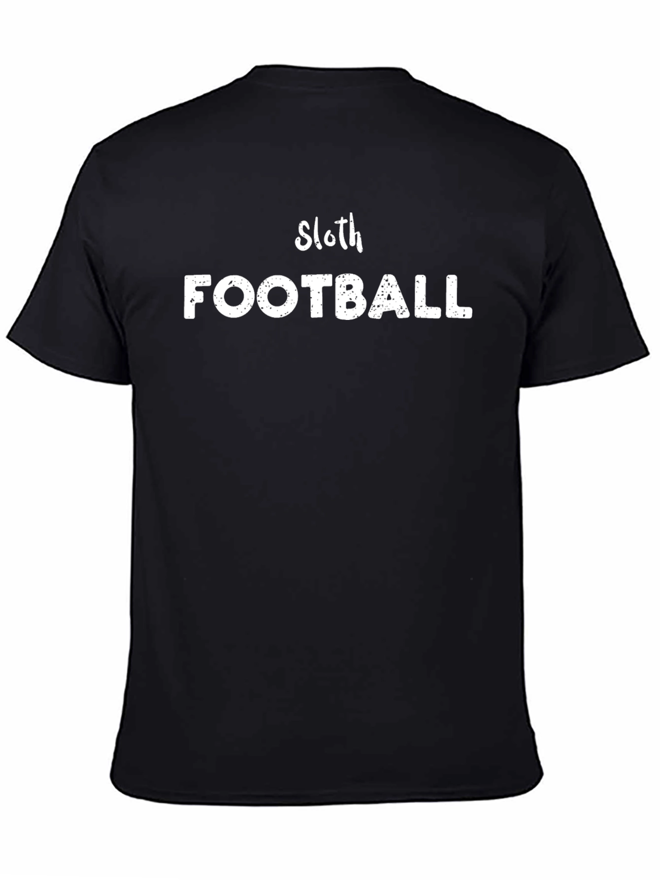 Sloth Football T-Shirt - Black Graphic Tee