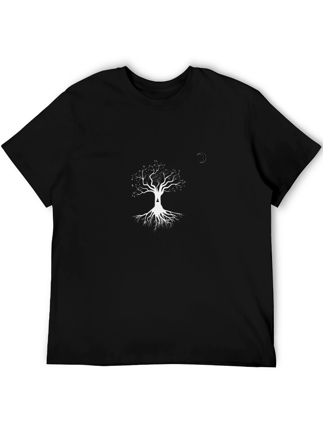 Tree of Life Graphic Tee - Black Cotton Blend
