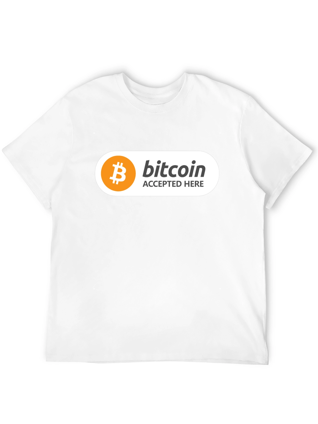 Bitcoin Accepted Here Black T-Shirt