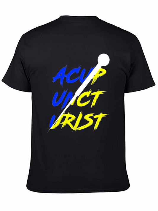 Acupuncturist T-Shirt - Black Crew Neck Tee