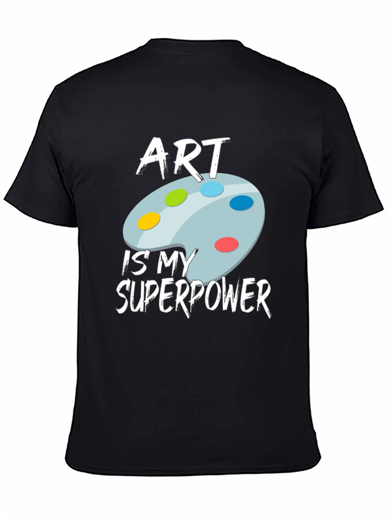 Art is My Superpower Black T-Shirt