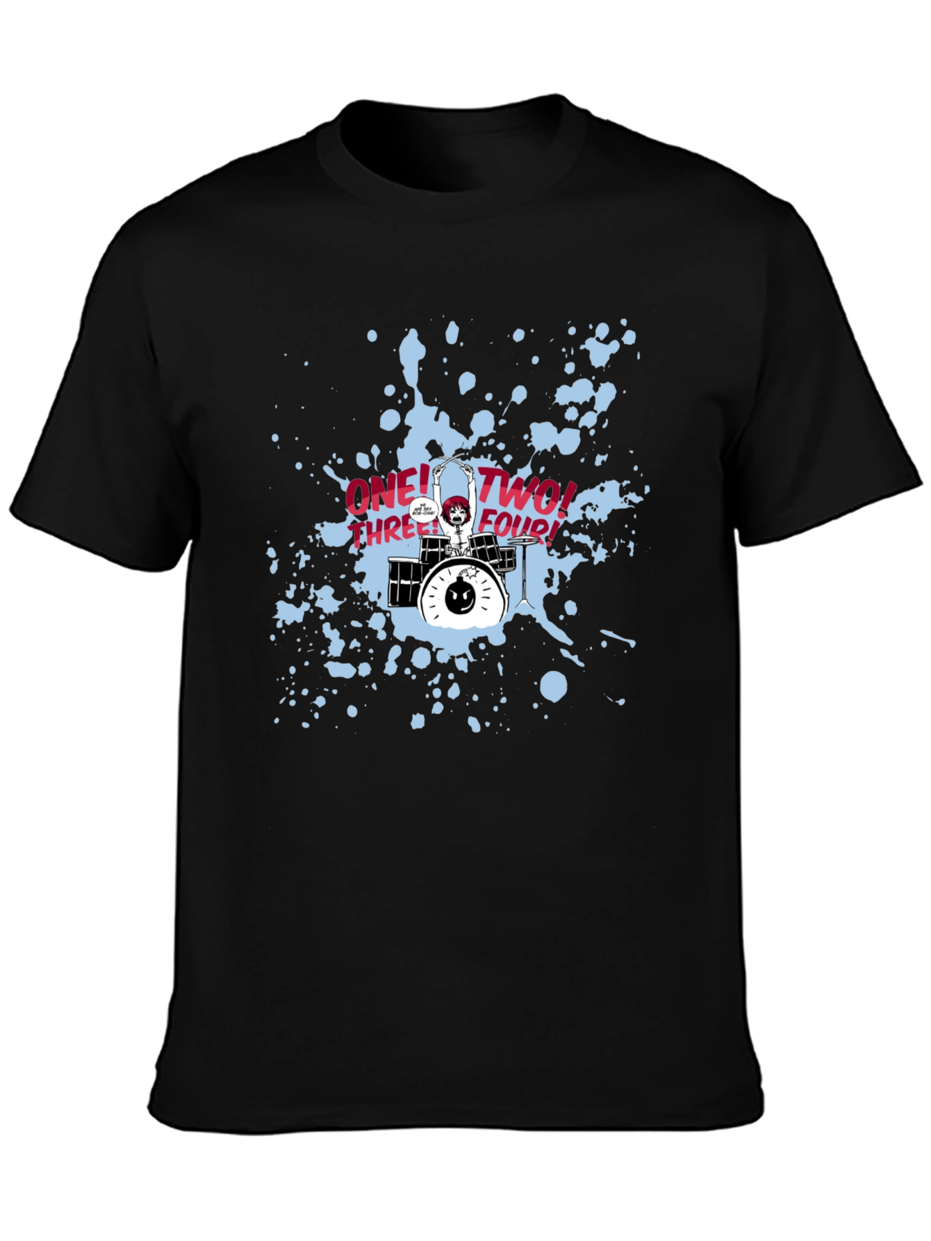 Scott Pilgrim Drummer T-Shirt: One Two Three Four!