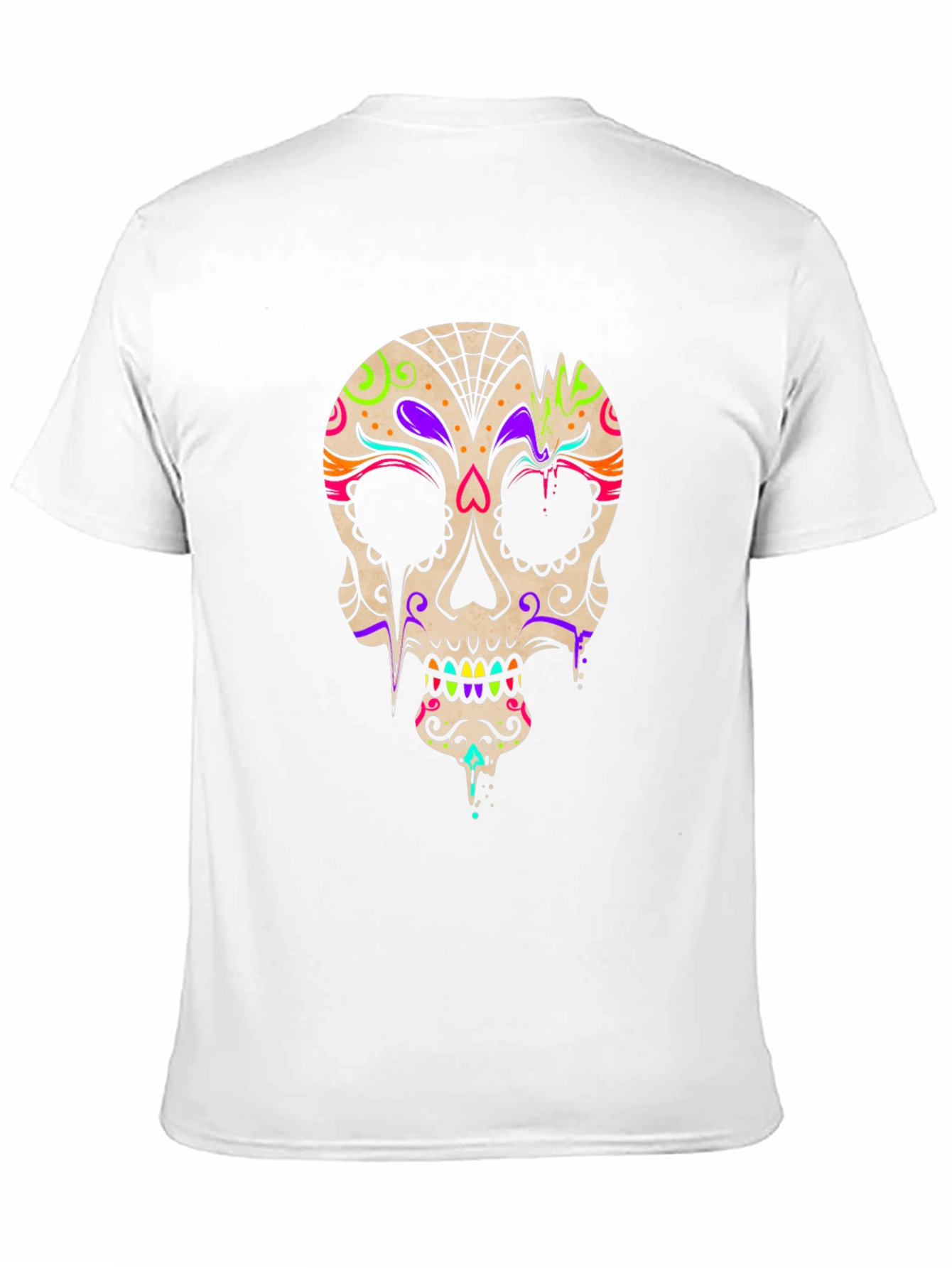 Day of the Dead Skull Graphic T-Shirt
