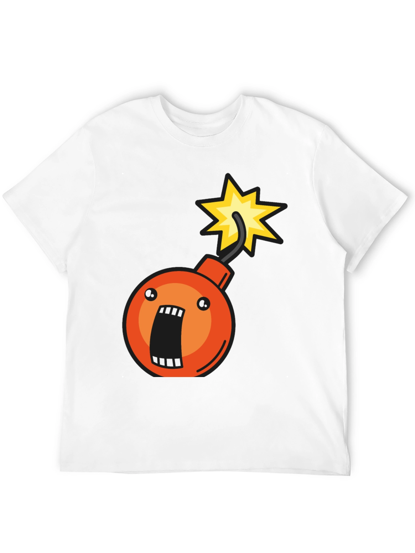 Bomb Graphic T-Shirt - Short Sleeve Crew Neck